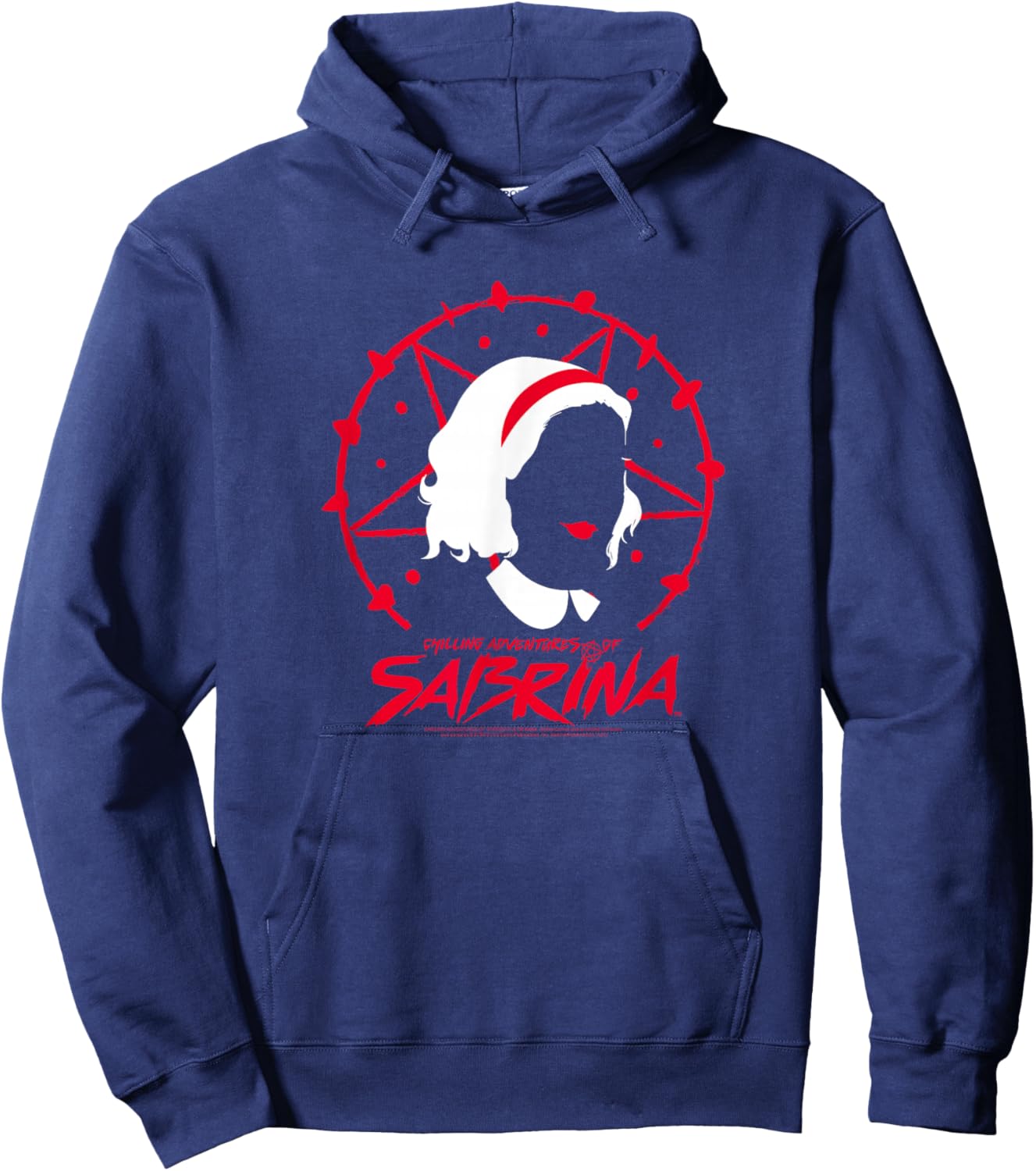The Chilling Adventures of Sabrina Pentagram with Sabrina Hoodie - Hoodie | Navy