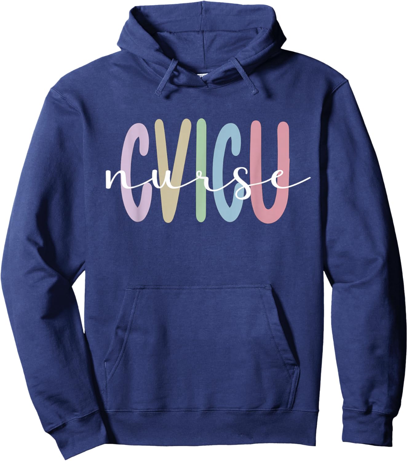 CVICU Nurse Cardiovascular Intensive Care Unit Hoodie - Hoodie | Navy