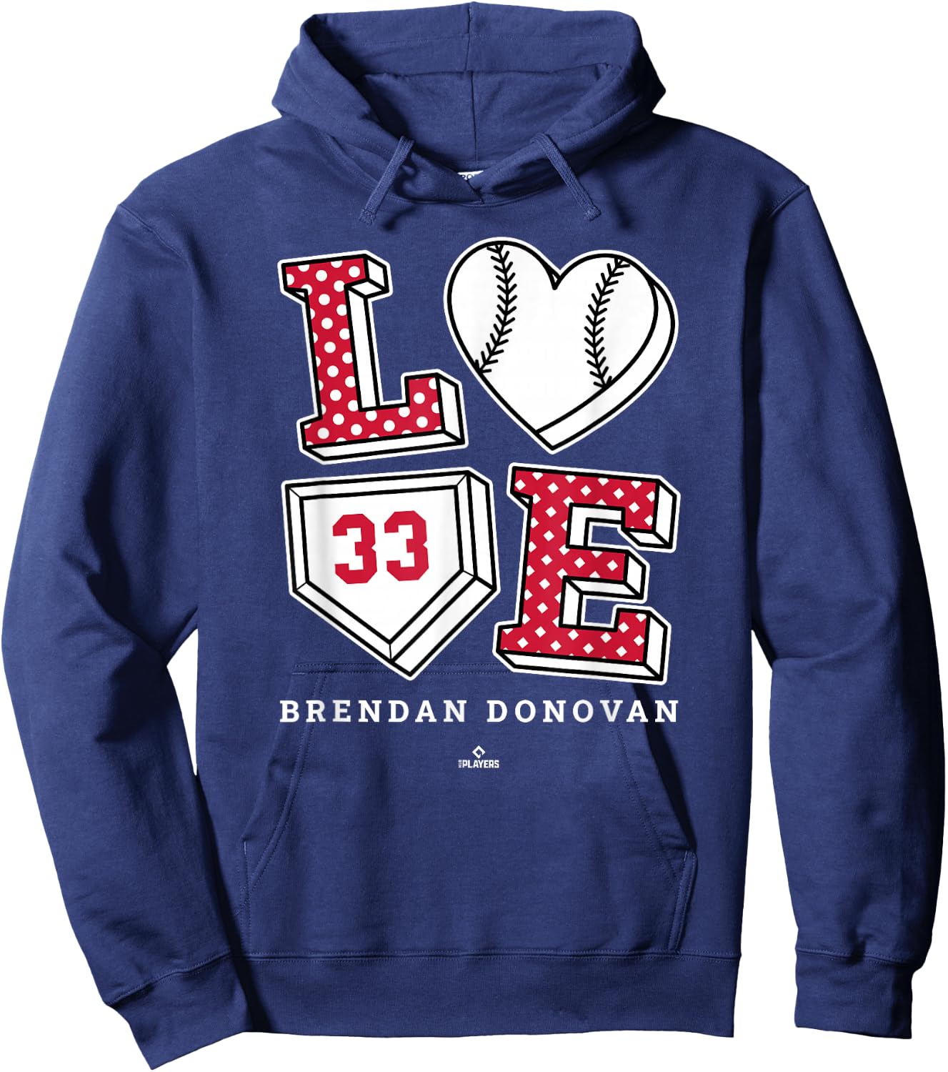 Love Brendan Donovan St Louis MLBPA Hoodie - Hoodie | Navy