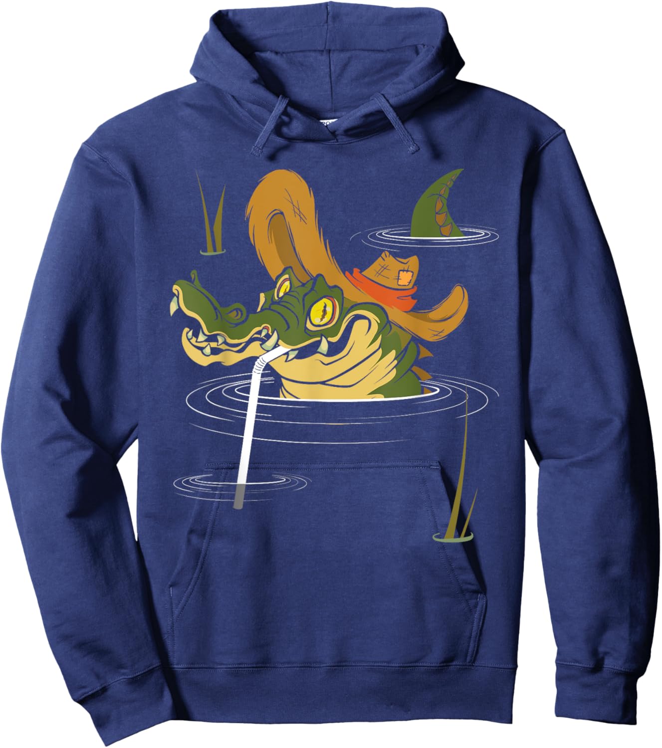 Swamp Water - Alligator Gator Crocodile Zoo Animal Lover Hoodie - Hoodie | Navy