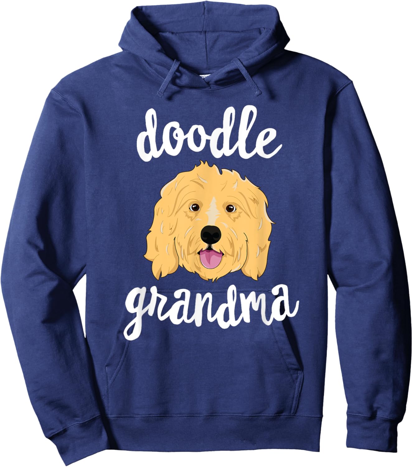 Golden Doodle Grandma Pawma Dog Grandparents Grand Maw Men Women Kids Hoodie - Hoodie | Navy