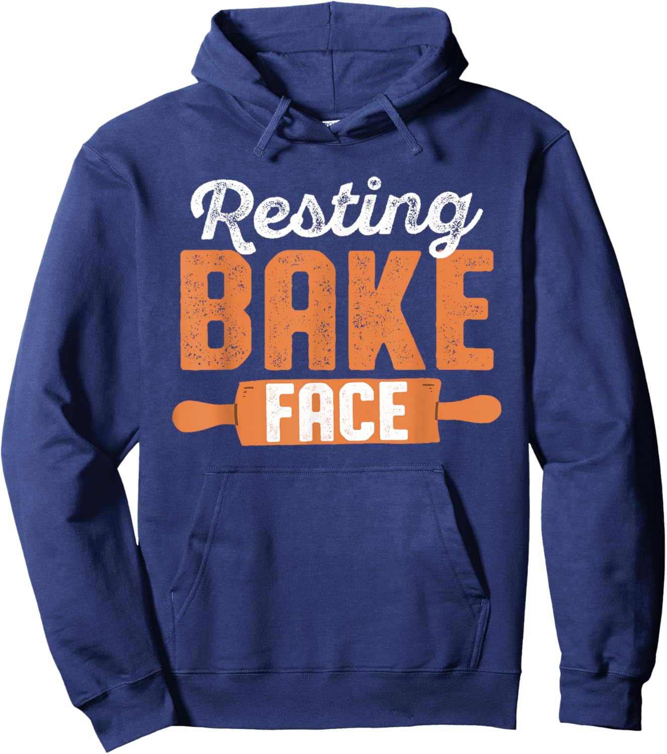 Resting Bake Face - Funny Baking Pun Design Hoodie - Hoodie | Navy