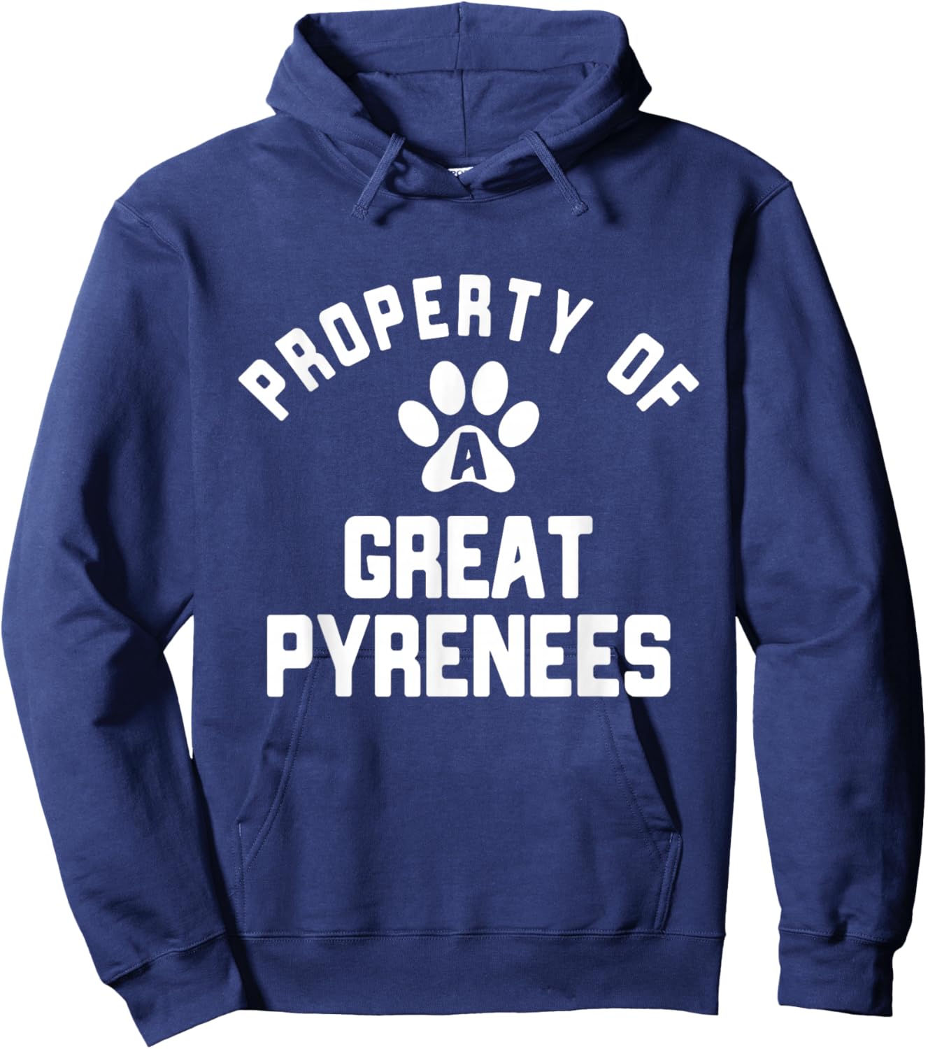 Property of A Great Pyrenees - Pyrenean Dog Hoodie - Hoodie | Navy