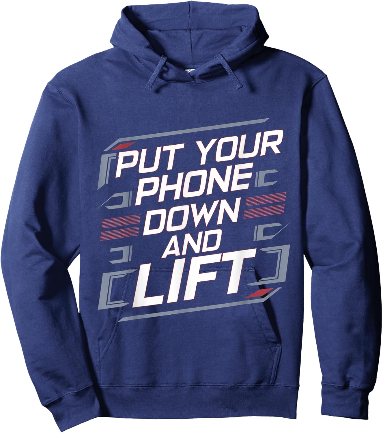 Put Your Phone Down And Lift Hoodie - Hoodie | Navy