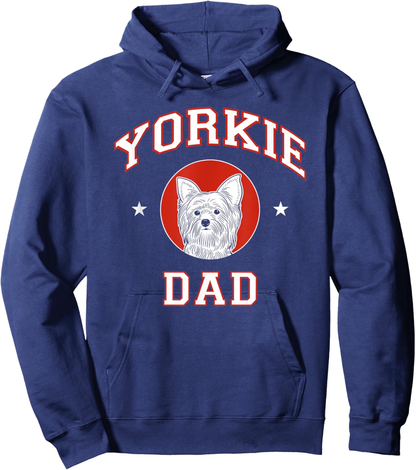 Yorkshire Terrier Dad Yorkie Dog Father Hoodie - Hoodie | Navy
