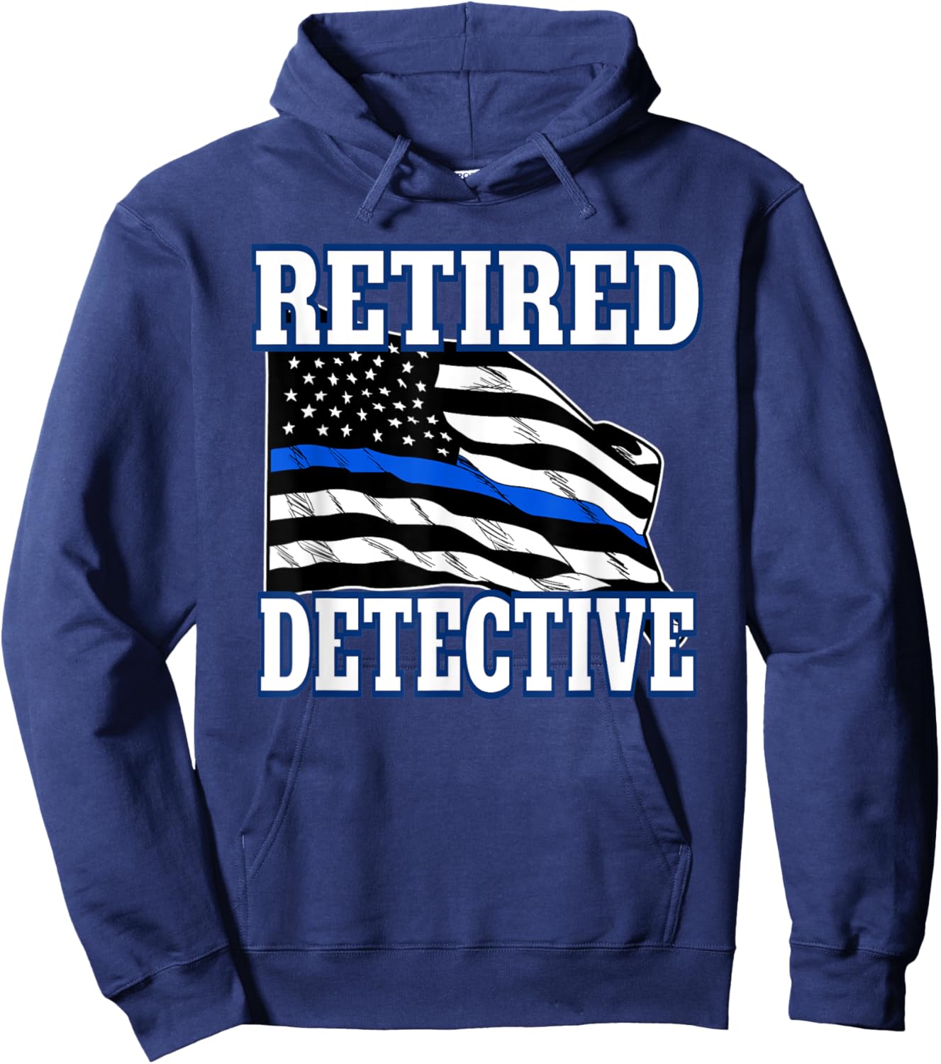 Retired Detective Police Officer Retirement Hoodie - Hoodie | Navy
