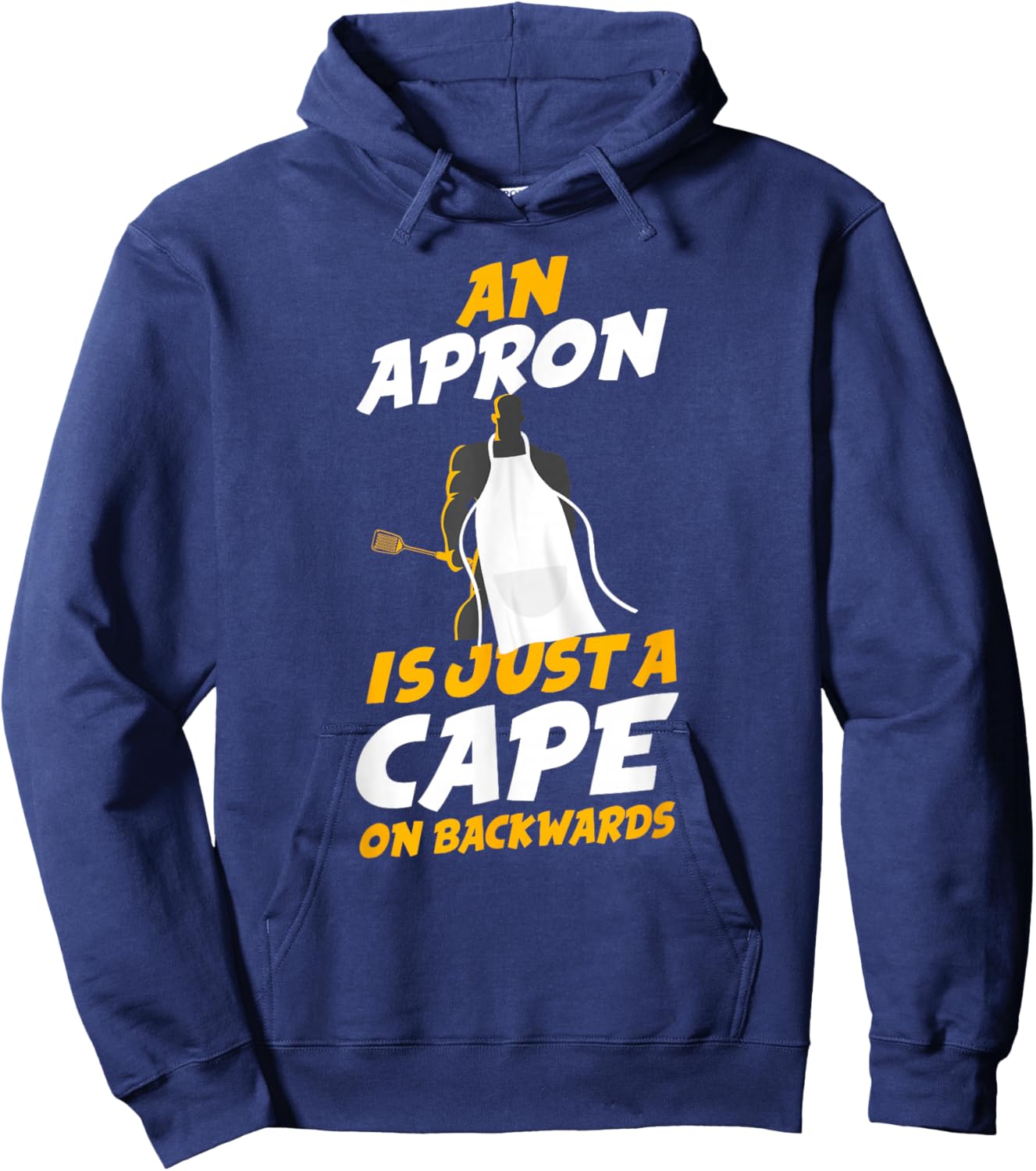 Cooking Cook Apron Superhero Kitchen Chef Hoodie - Hoodie | Navy