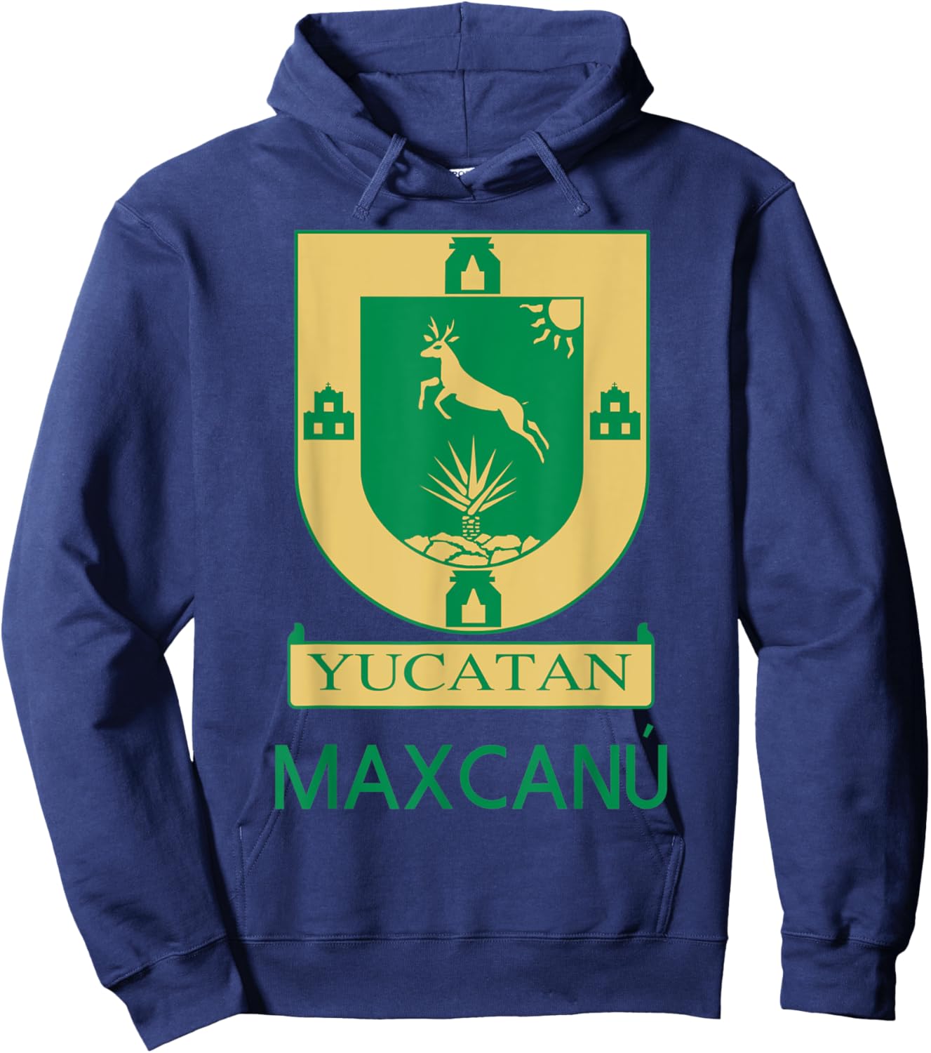 Maxcanu Yucatan Estado De Mexico Escudo Eagle Aguila Hoodie - Hoodie | Navy