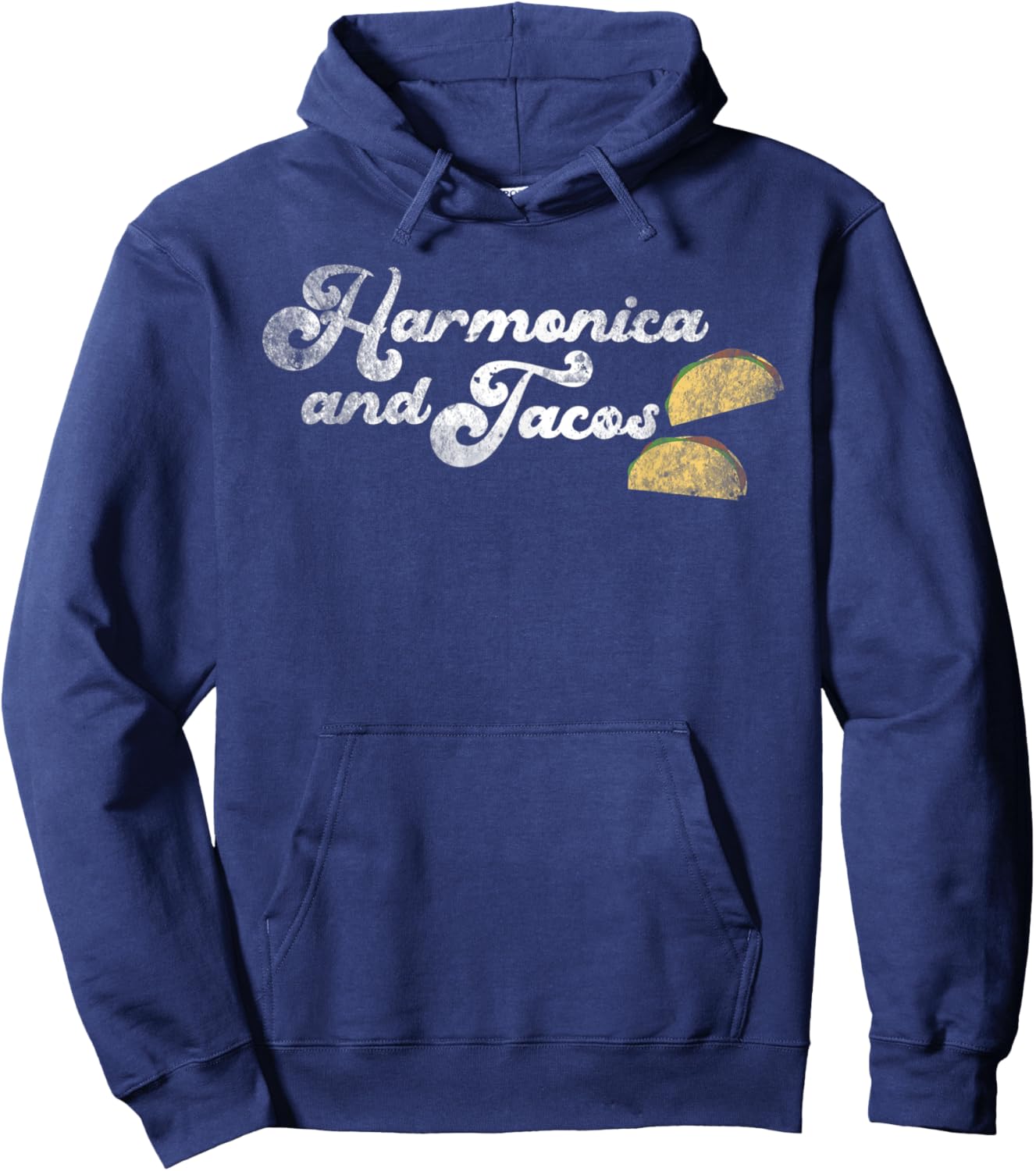 Harmonica And Tacos Hoodie - Hoodie | Navy