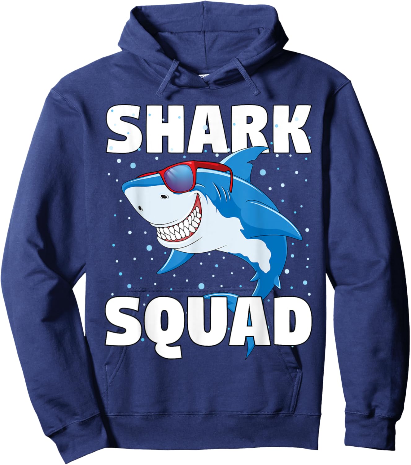Shark Squad Shirt Boys Girls Shark Birthday Party Hoodie - Hoodie | Navy