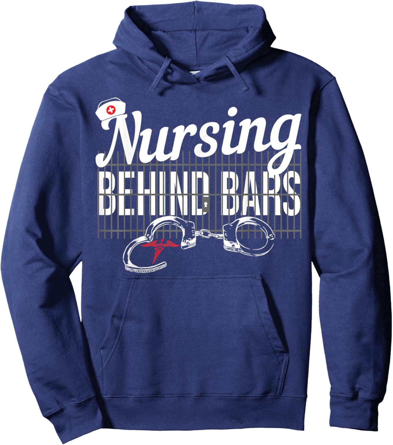 Nursing Behind Bars Correctional Jail Men Women Hoodie - Hoodie | Navy