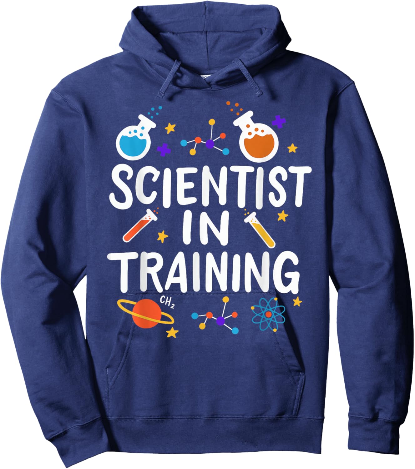 Science Kids School Studying Funny Scientist in Training Hoodie - Hoodie | Navy