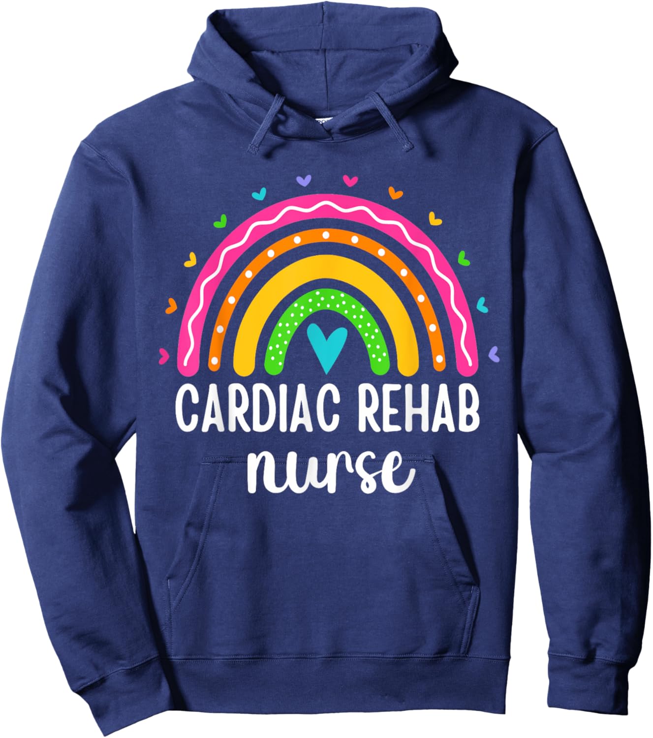 Cardiac Rehab Nurse RN Rehabilitation Nursing Department Hoodie - Hoodie | Navy