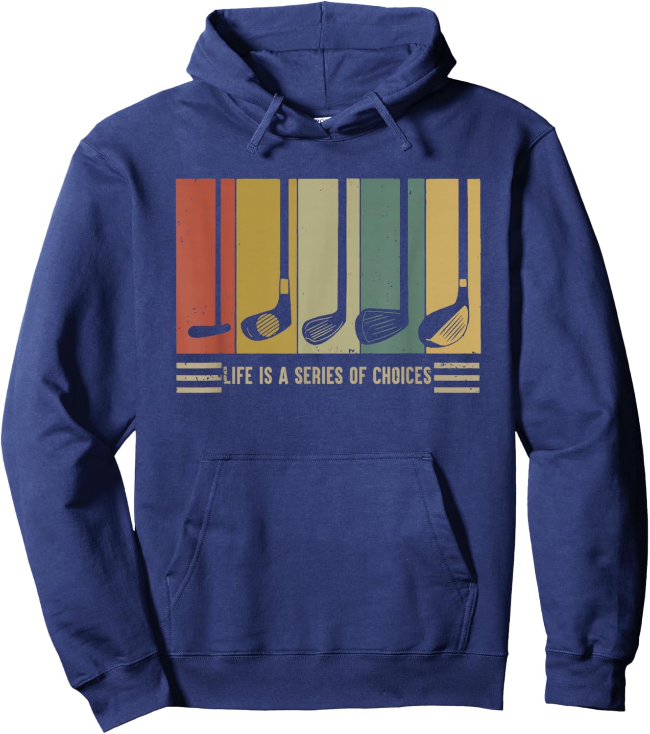 Golf Life Is A Series Of Choices Vintage Hoodie - Hoodie | Navy