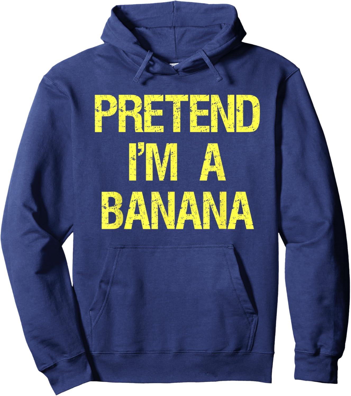 Pretend I'm A Banana Funny Lazy Halloween Costume Outfit Hoodie - Hoodie | Navy
