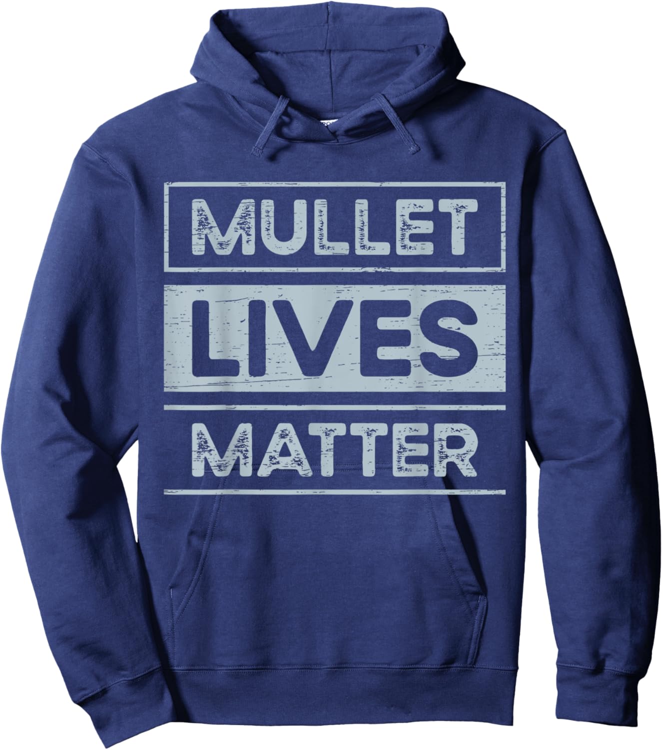 Mullet Lives Matter Heart Mullets Rock Short 80s Hairstyle Hoodie - Hoodie | Navy