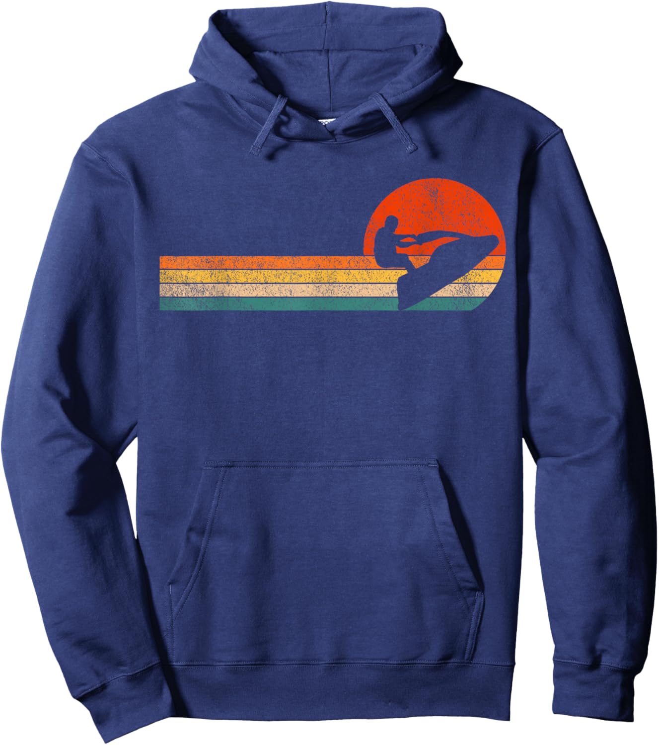 Retro Jet Ski Jetski Jet skier Vintage Hoodie - Hoodie | Navy