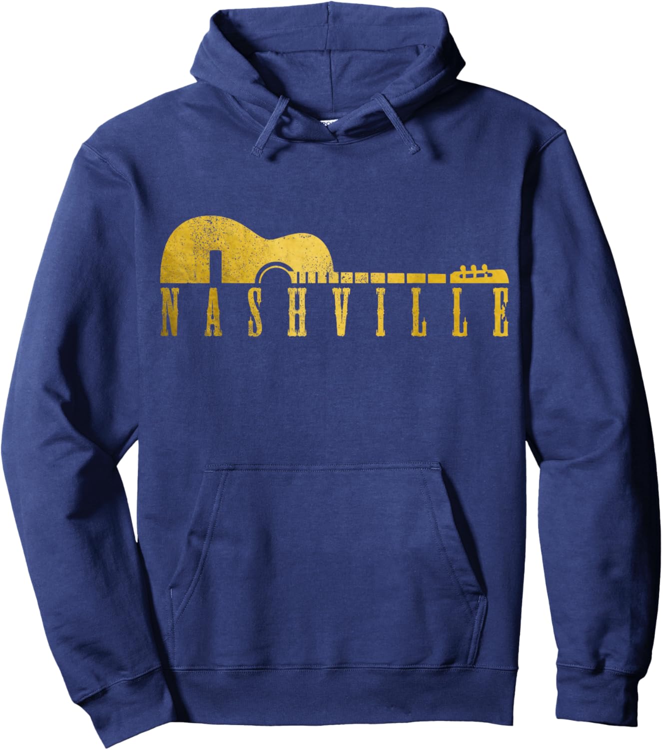 Nashville Tennessee Country Music City Guitar Vintage Nash Hoodie - Hoodie | Navy