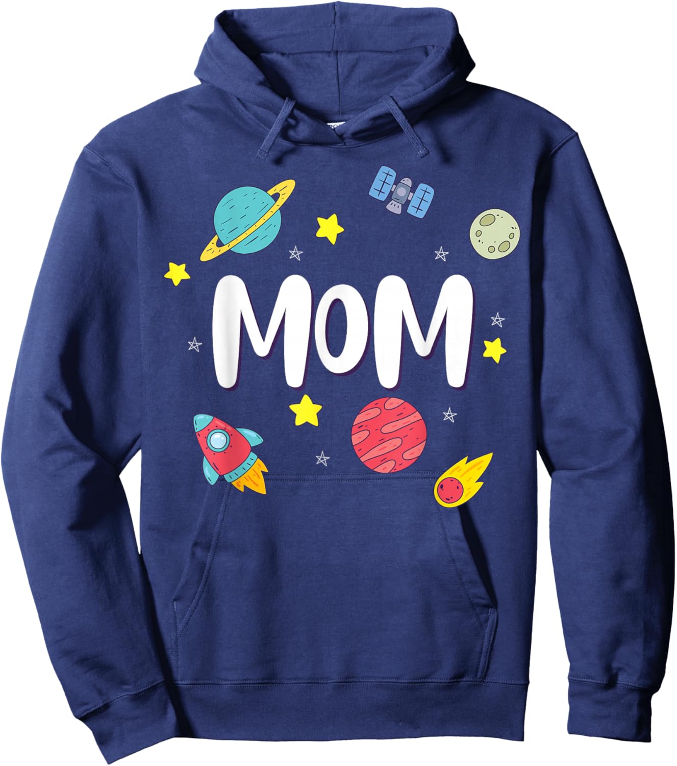 Mom Outer Space Galaxy Birthday Hoodie - Hoodie | Navy