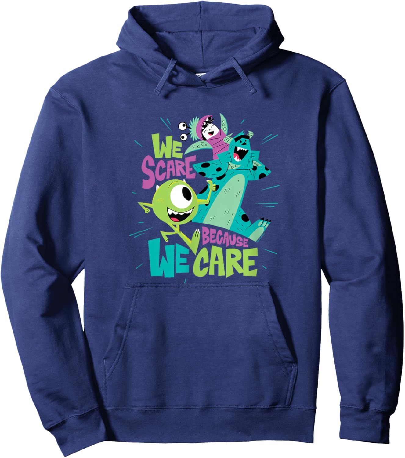 Disney Pixar: Monsters, Inc. - We Scare Because We Care Hoodie - Hoodie | Navy