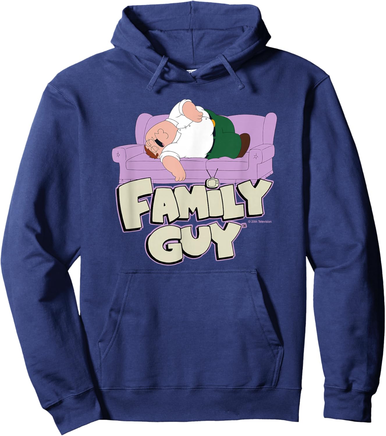 Family Guy Peter Griffin Couch Nap Small Hoodie - Hoodie | Navy