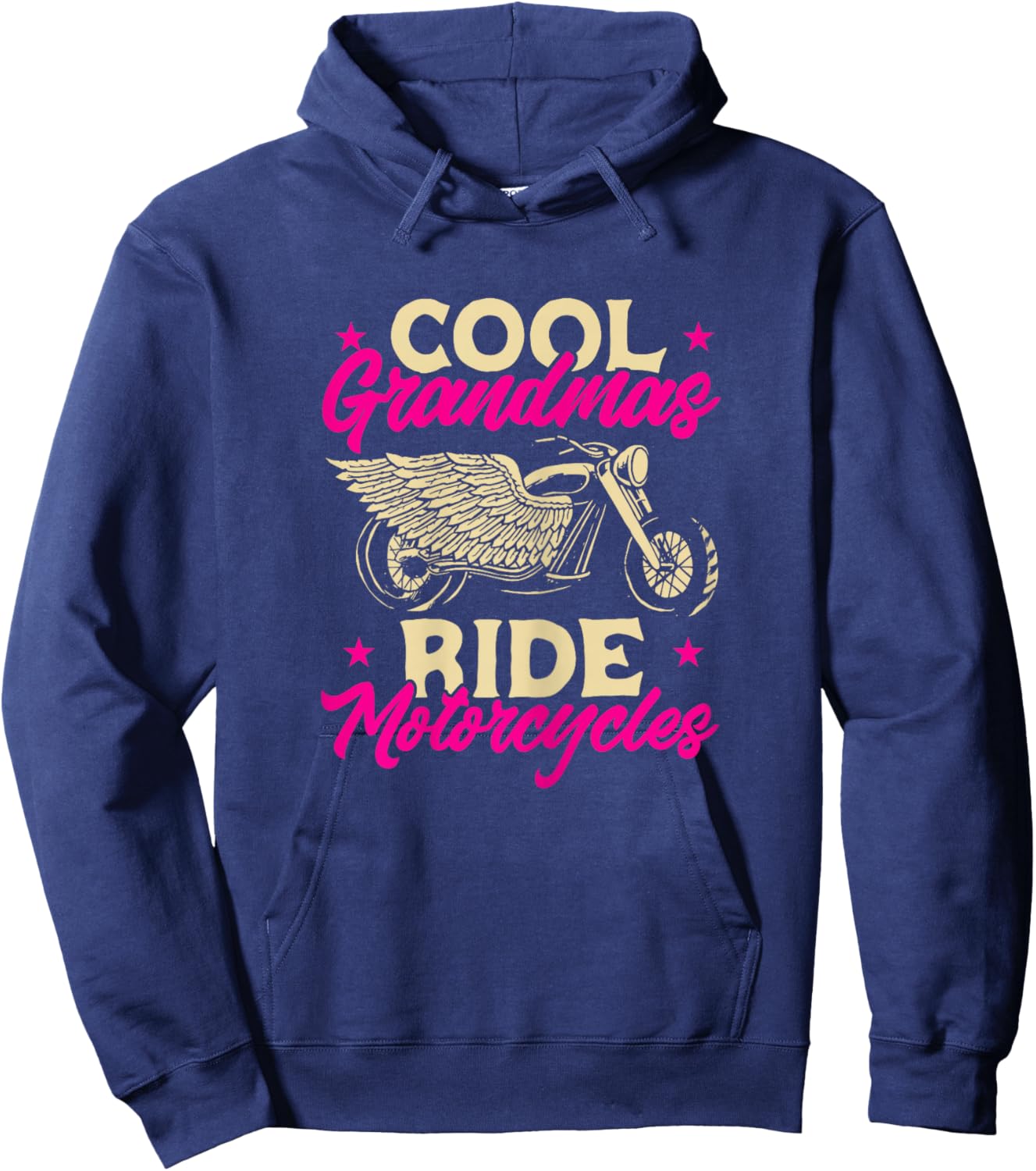 Grandmas Ride Motorcycles Funny Biker Granny Hoodie - Hoodie | Navy