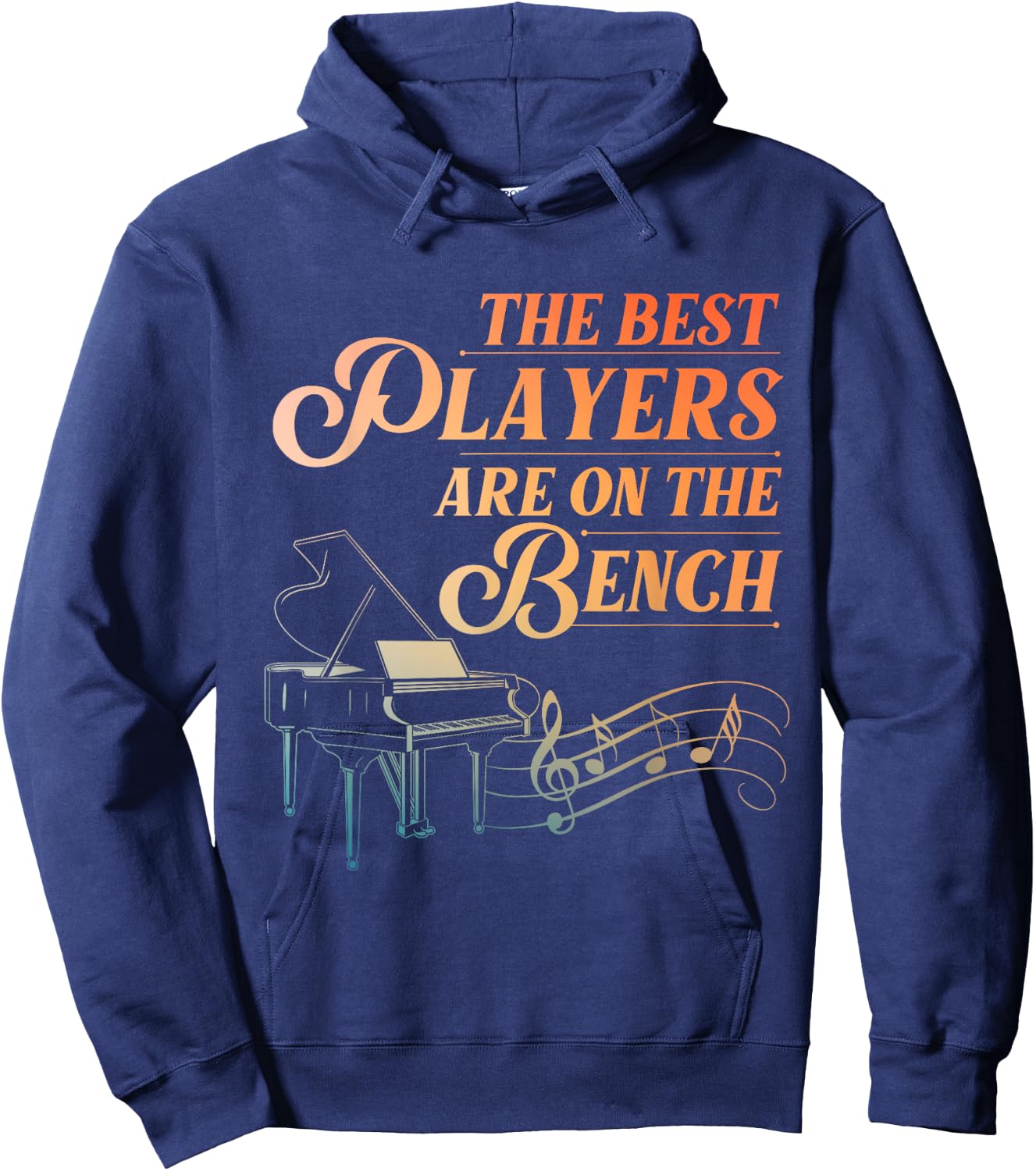 Funny Piano Art Women Musical Instrument Piano Lover Hoodie - Hoodie | Navy
