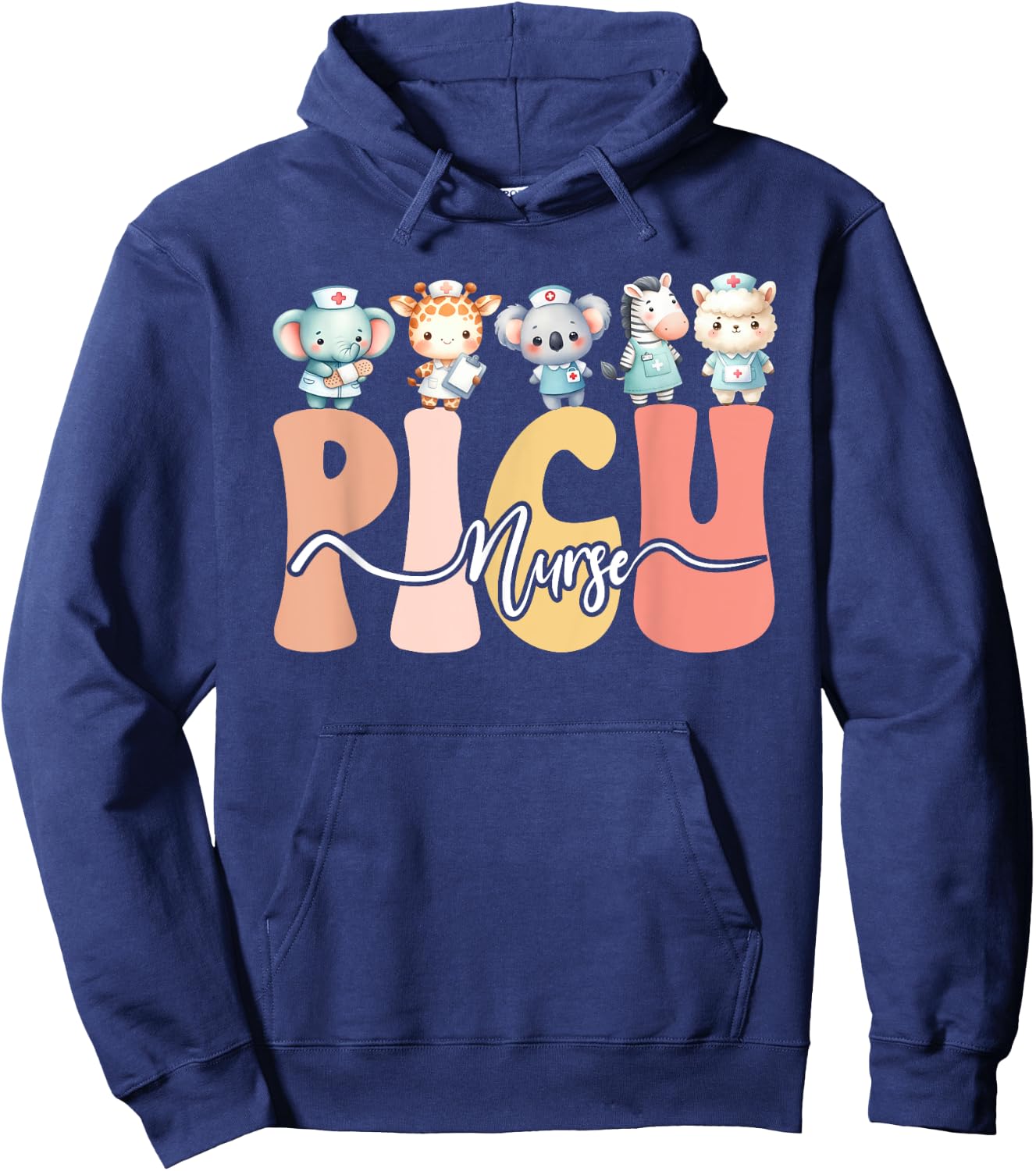 Adorable PICU Nurse - Pediatric Intensive Care Unit Hoodie - Hoodie | Navy