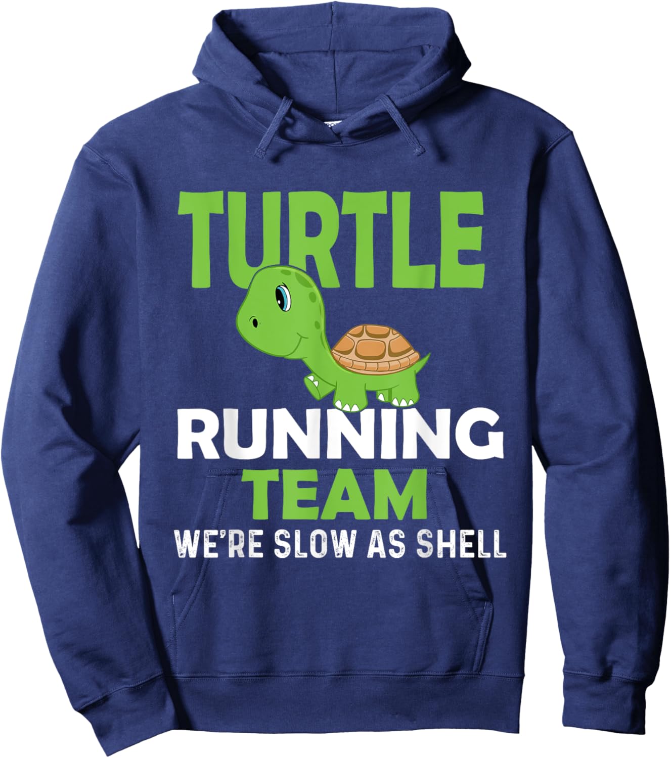 Turtle Running Team We're Slow As Shell - Marathon Runner Hoodie - Hoodie | Navy