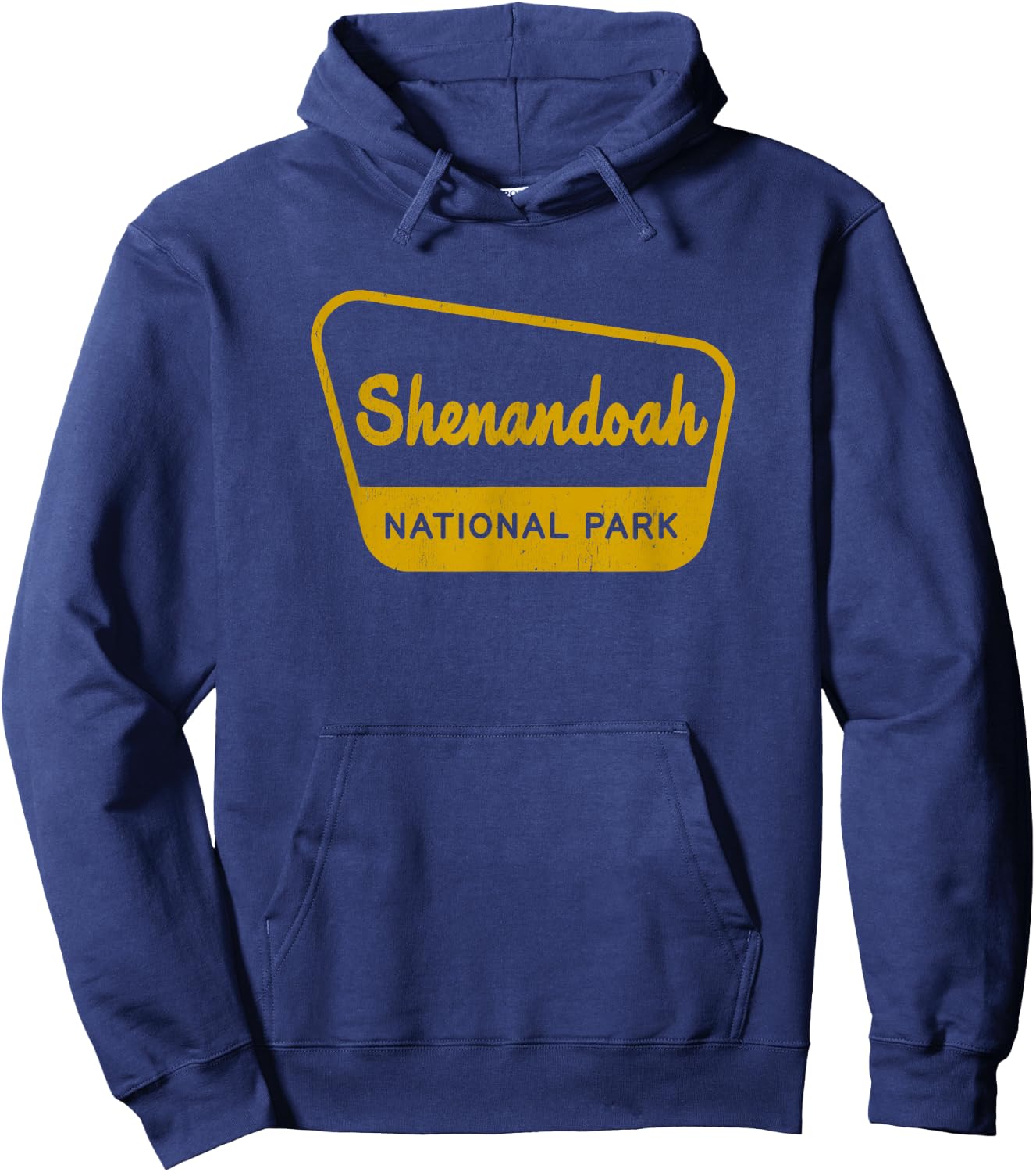 Shenandoah National Park Vintage Inspired Sign Graphic Hoodie - Hoodie | Navy