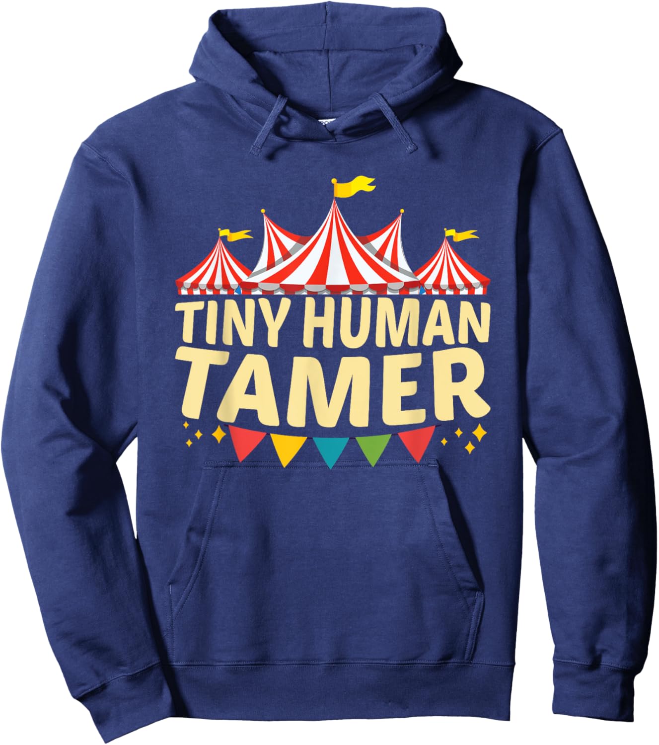 Tiny Human Tamer Funny Aesthetic Circus Art Carnival Hoodie - Hoodie | Navy
