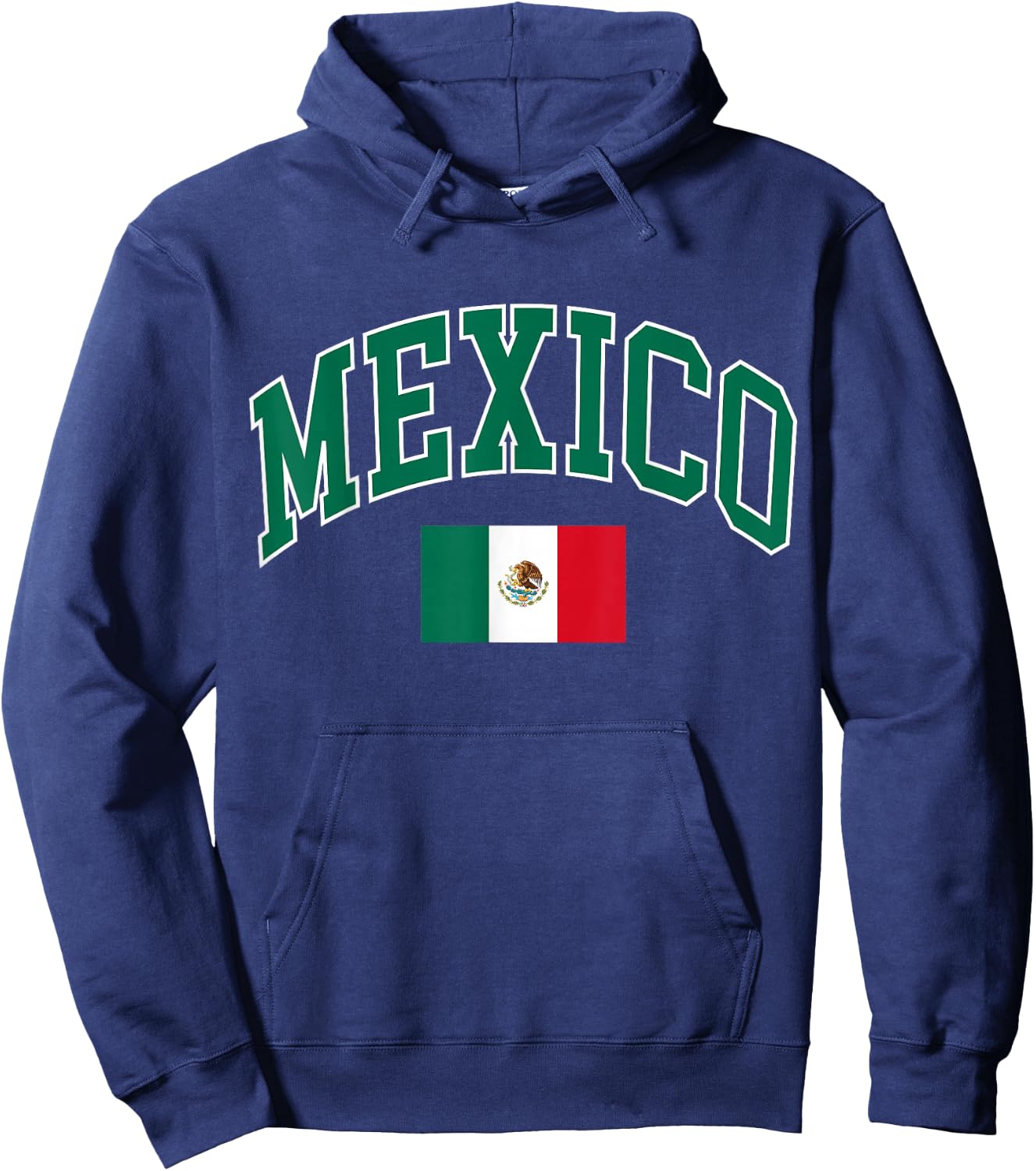 Mexico Flag Hoodie - Hoodie | Navy