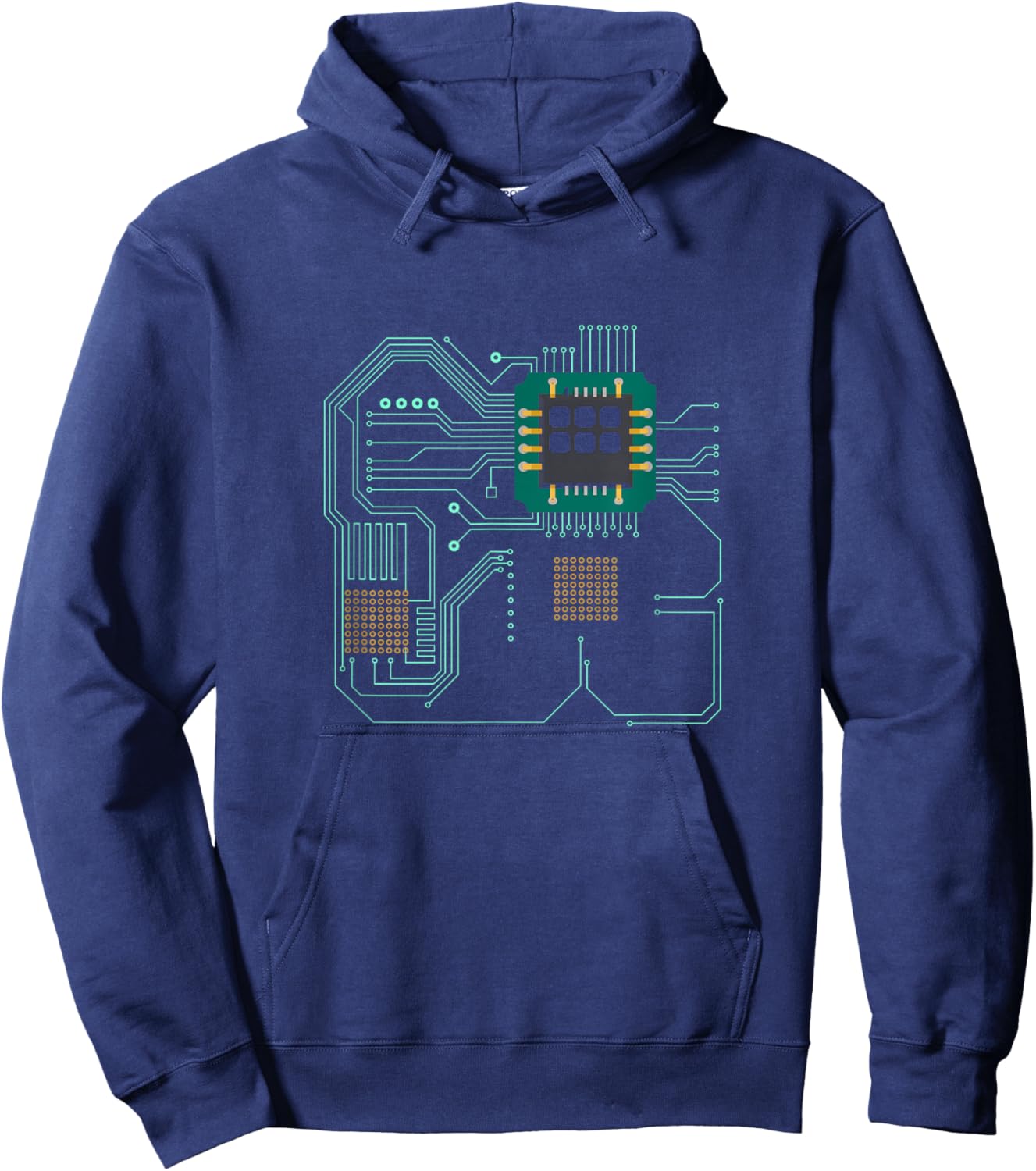 Computer processor, microchip, technology Hoodie - Hoodie | Navy