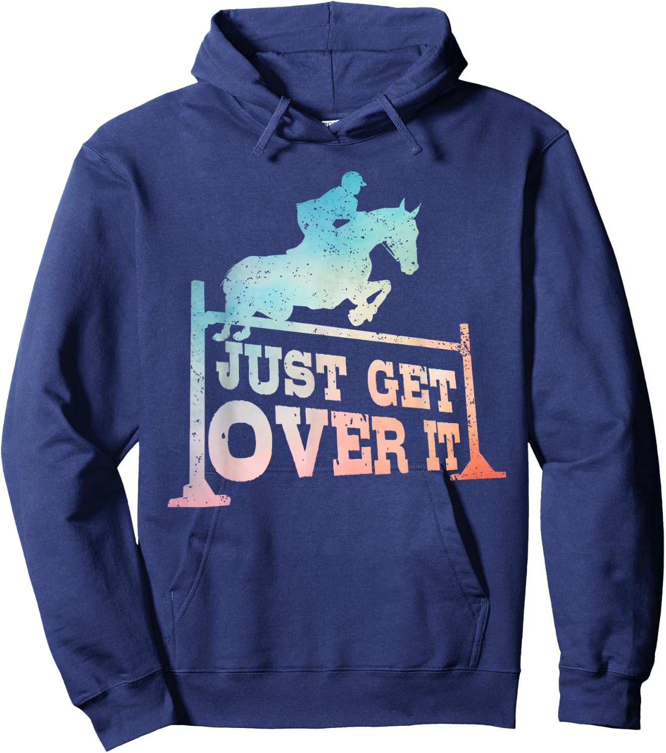 Best Horse Jumping Art Women Horse Jumper Pony Owner Hoodie - Hoodie | Navy