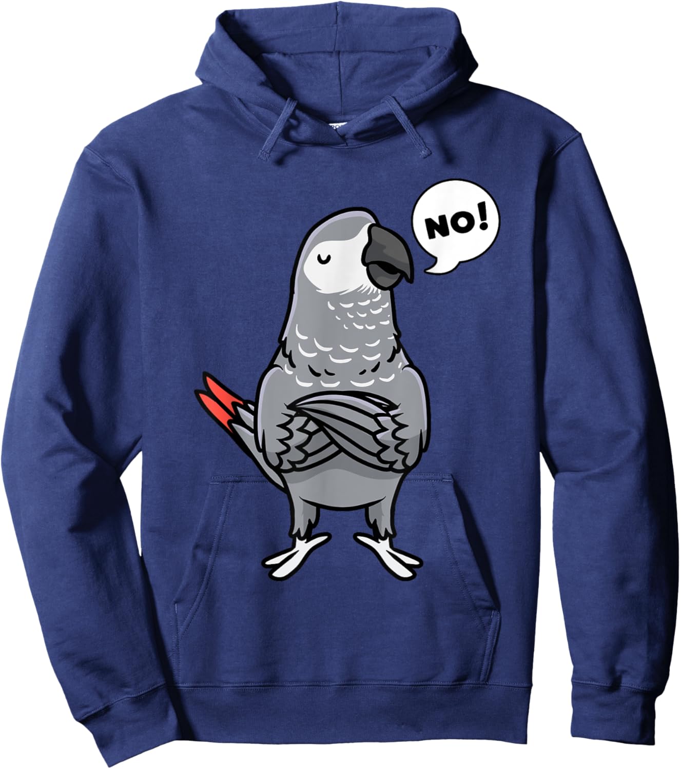 Congo African Grey Parrot Hoodie - Hoodie | Navy