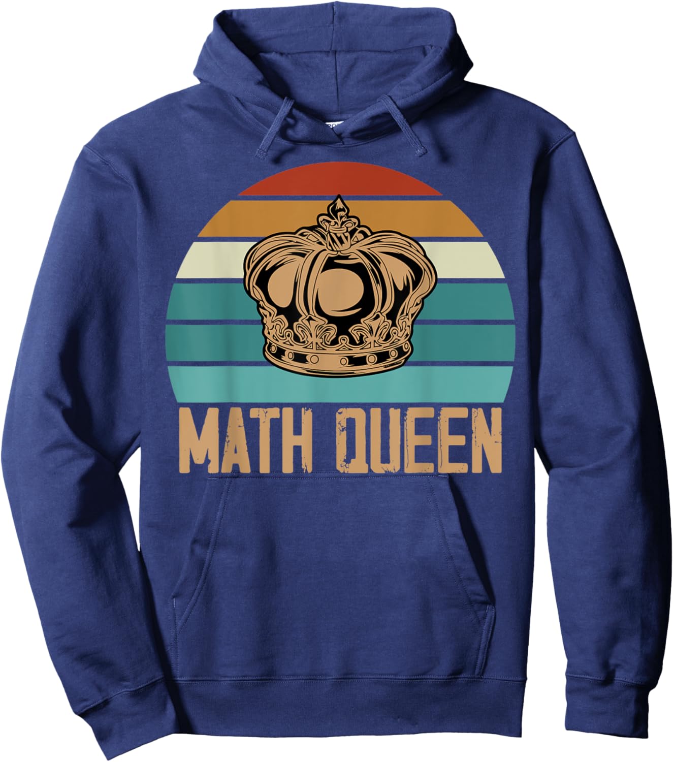 Funny Math Queen Mathematics Girl Hoodie - Hoodie | Navy