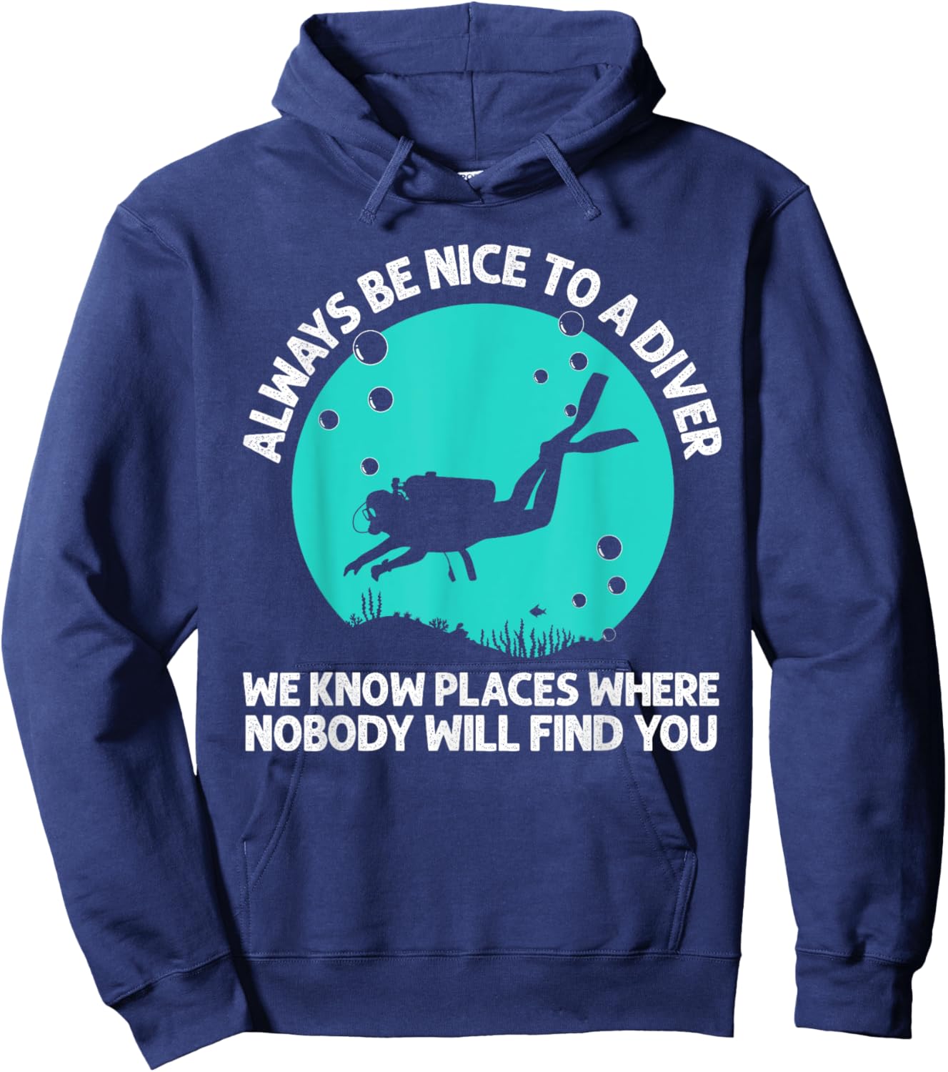Cool Scuba Diving Women Scuba Diver Underwater Lover Hoodie - Hoodie | Navy
