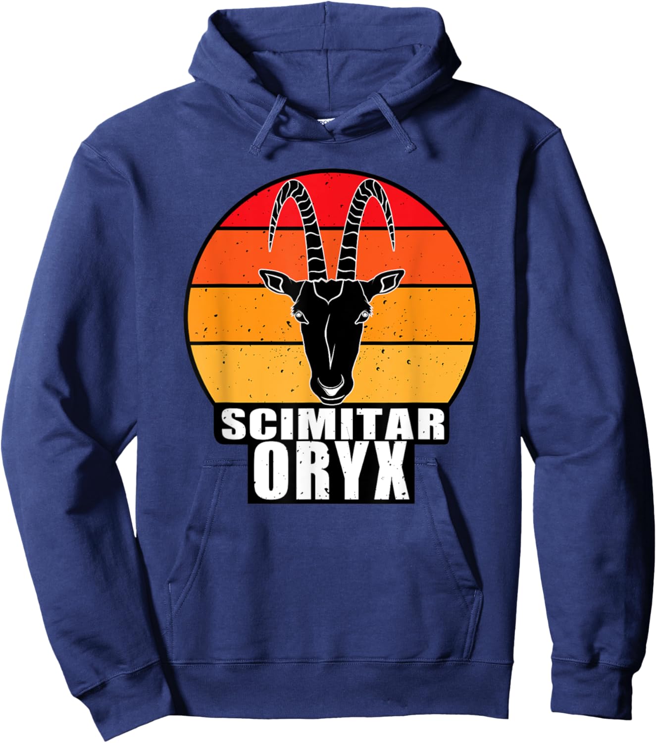 Scimitar Horned Oryx Hoodie - Hoodie | Navy
