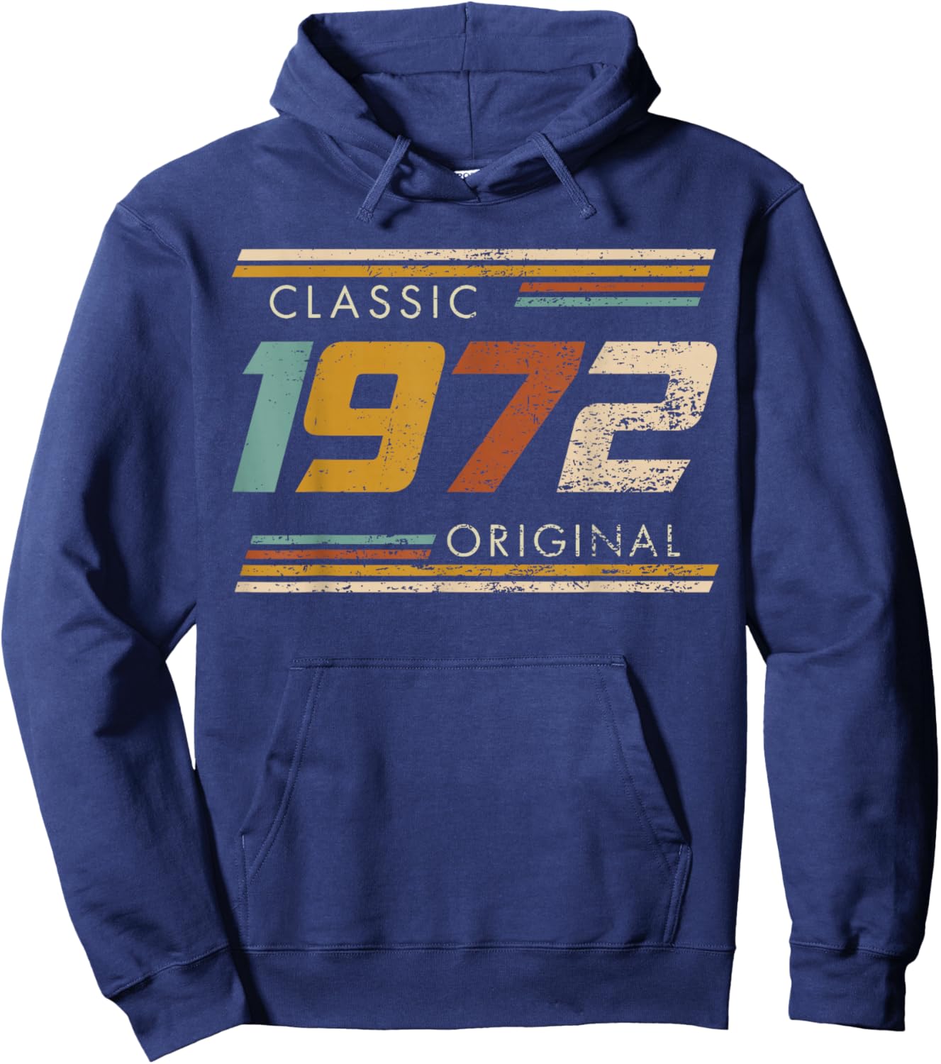 Classic 1972 Original Vintage Birthday Est 1972 Edition Hoodie - Hoodie | Navy