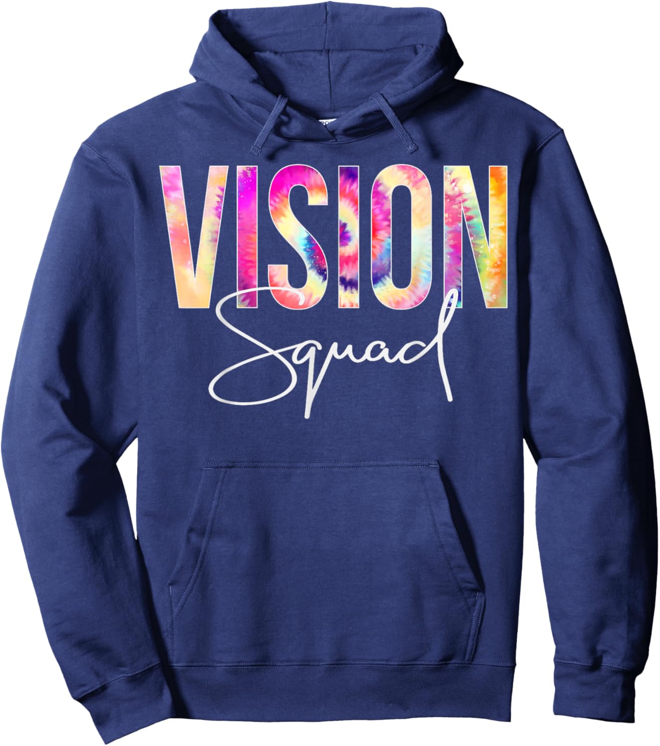 Vision Squad Tie Dye Back To School women appreciation Hoodie - Hoodie | Navy
