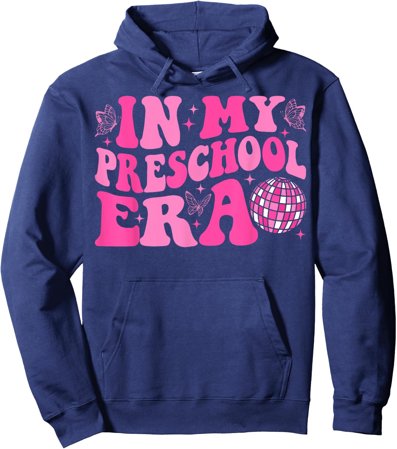 Groovy In My Preschool Era Back To School Teacher Hoodie - Hoodie | Navy