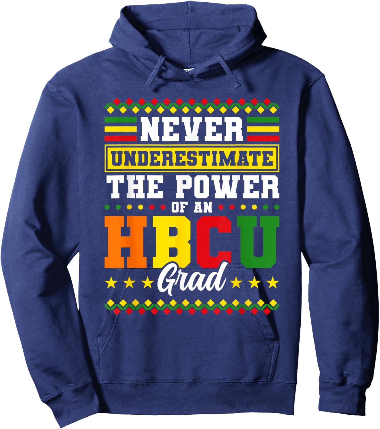 HBCU Grad Historically Black College Graduation Hoodie - Hoodie | Navy