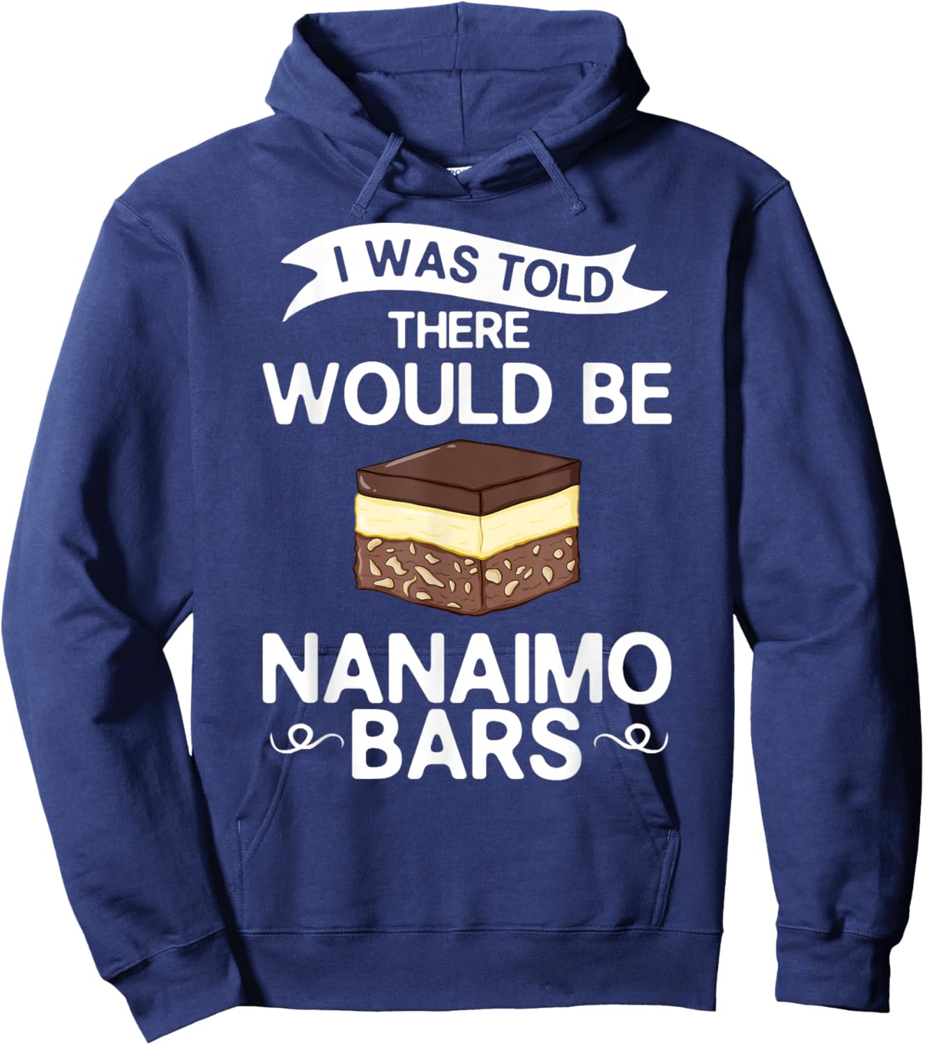 Nanaimo Bar Canada Mix Canadian Dessert Hoodie - Hoodie | Navy