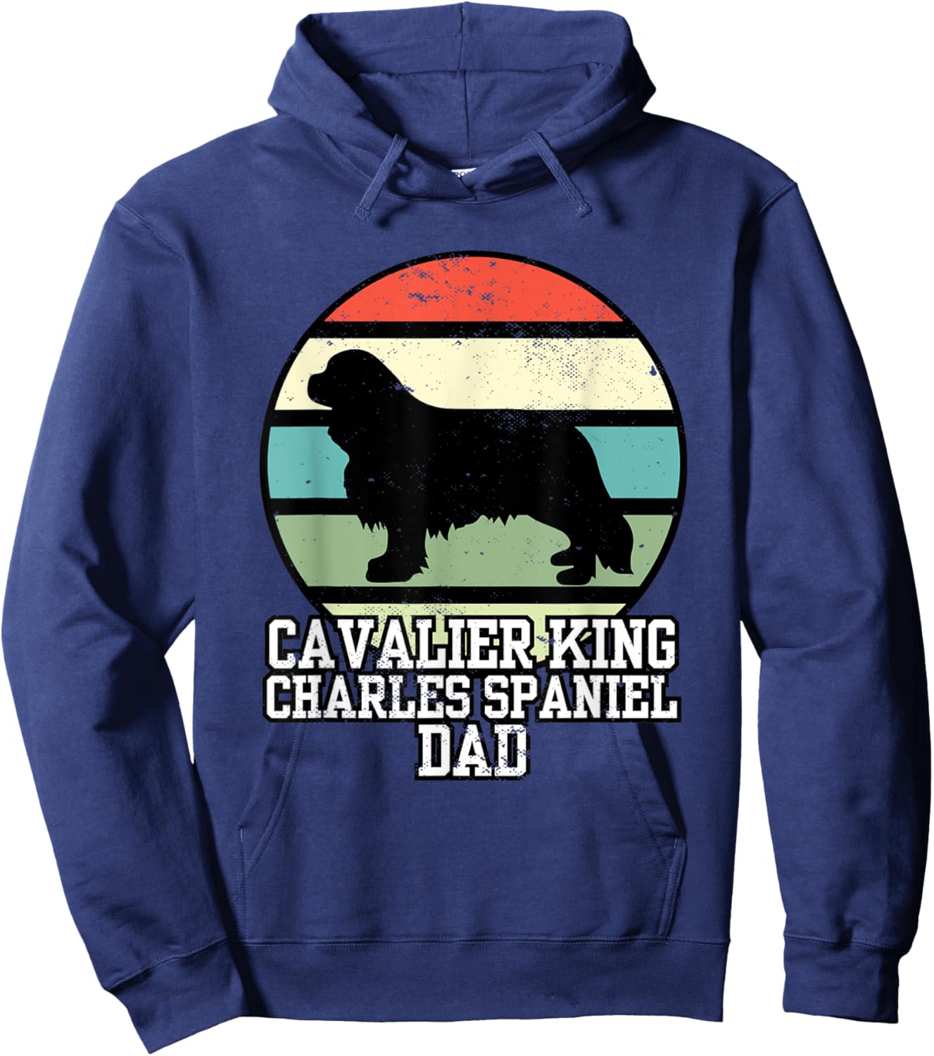Cavalier King Charles Spaniel Dad I Cavalier King Charles Hoodie - Hoodie | Navy
