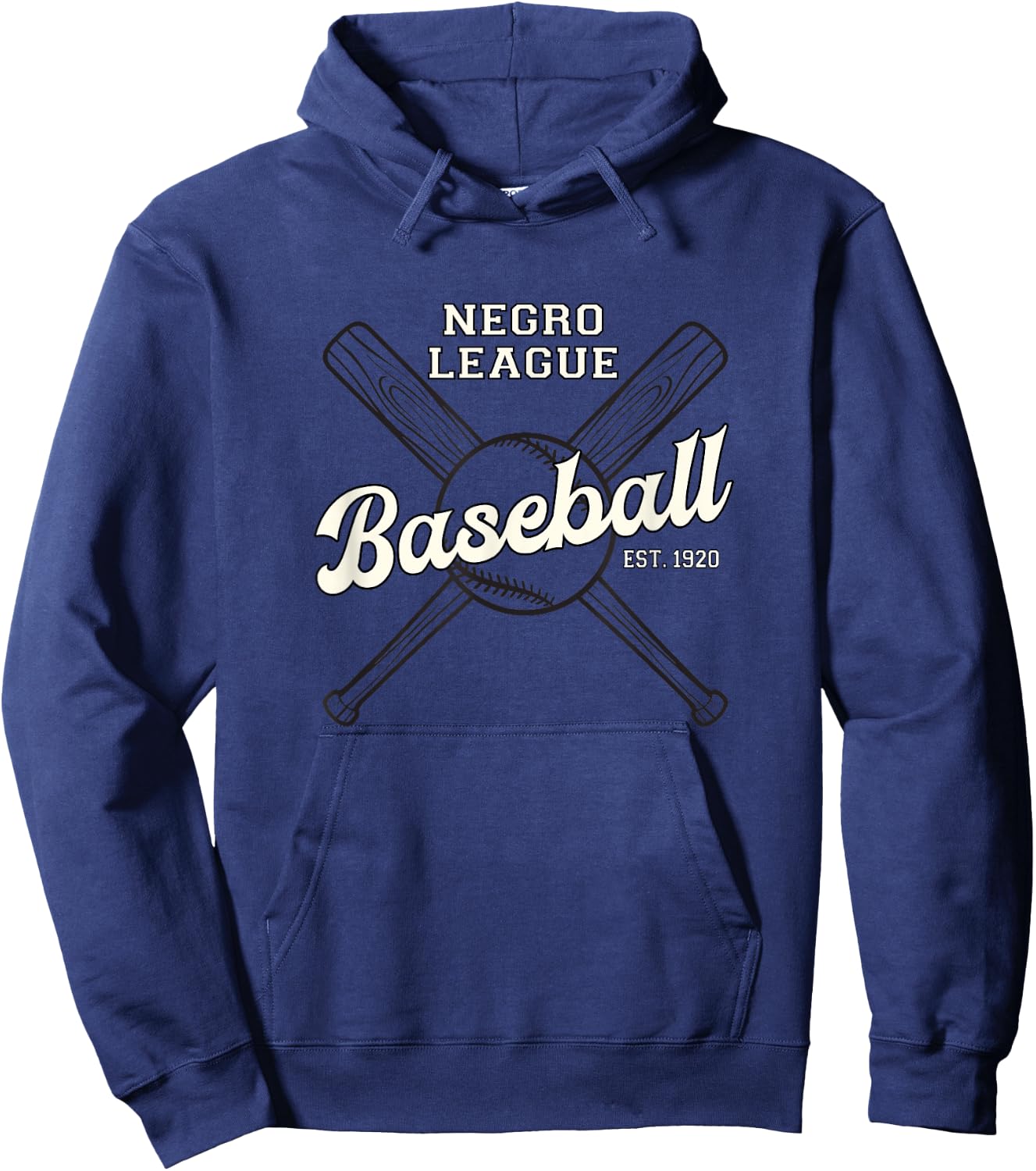 Vintage Negro League Baseball Black History Month Hoodie - Hoodie | Navy