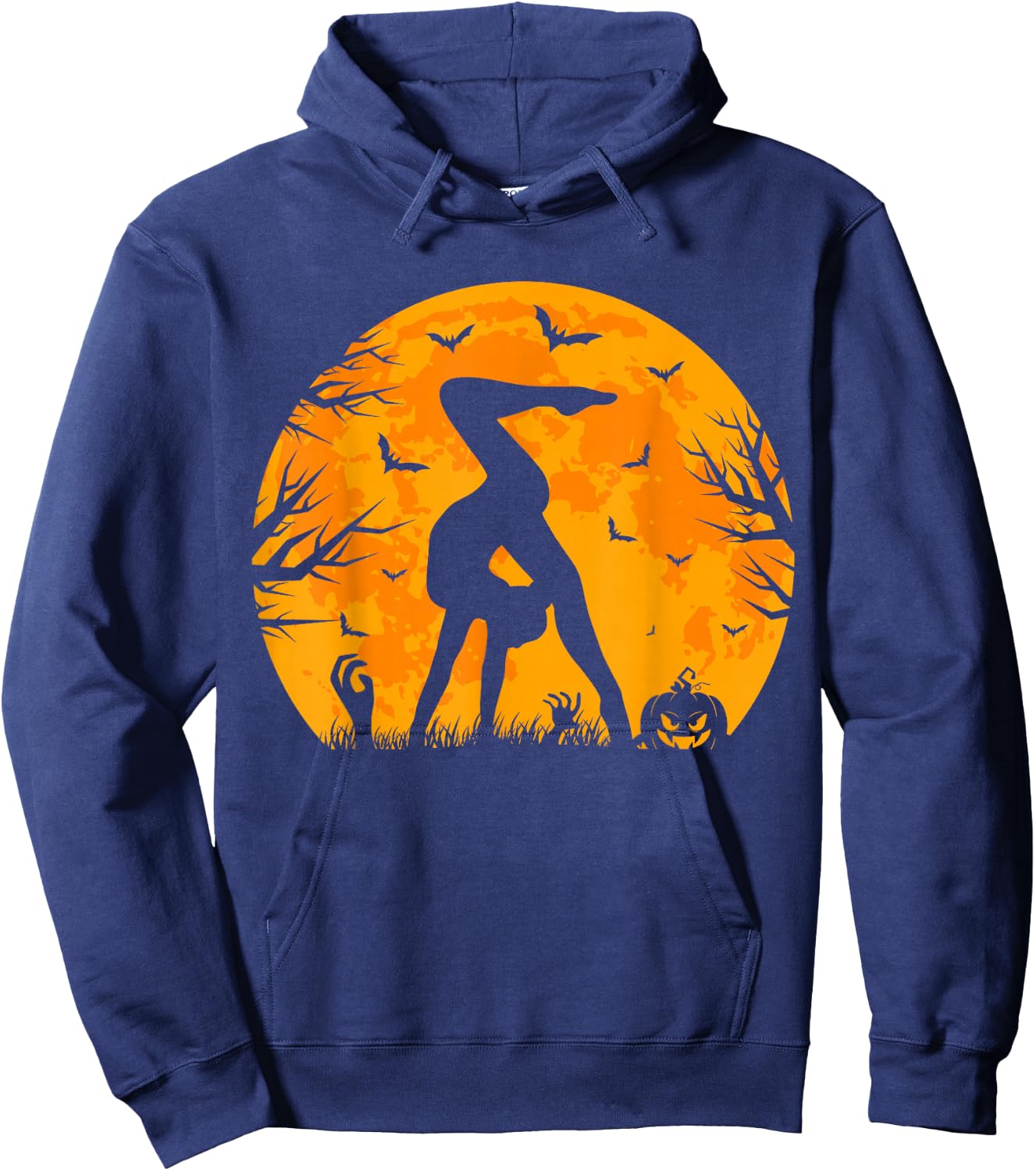 Gymnastics Halloween Spooky Halloween Gymnastics Hoodie - Hoodie | Navy