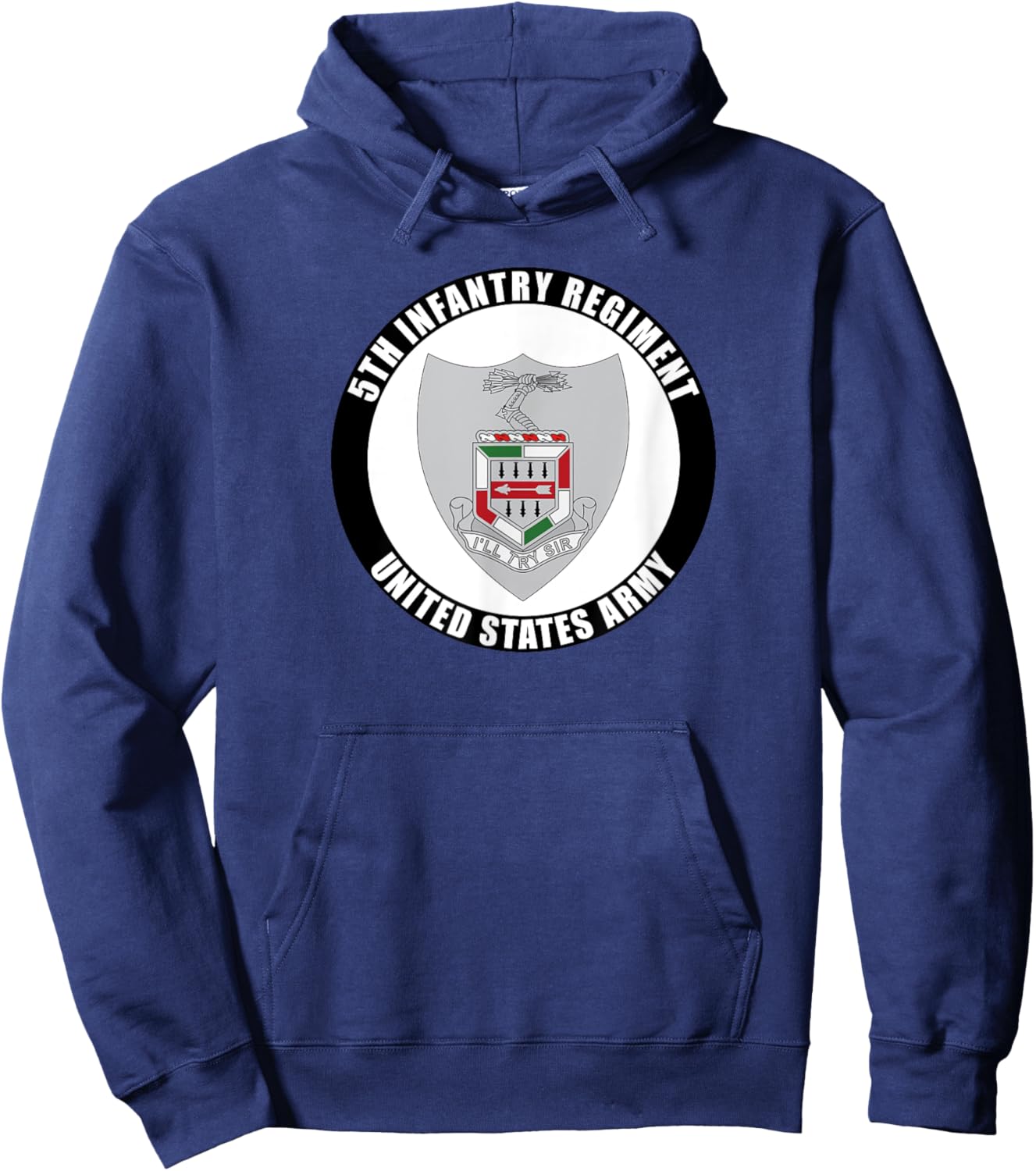 5th Infantry Regiment United States Army Veteran Military Hoodie - Hoodie | Navy