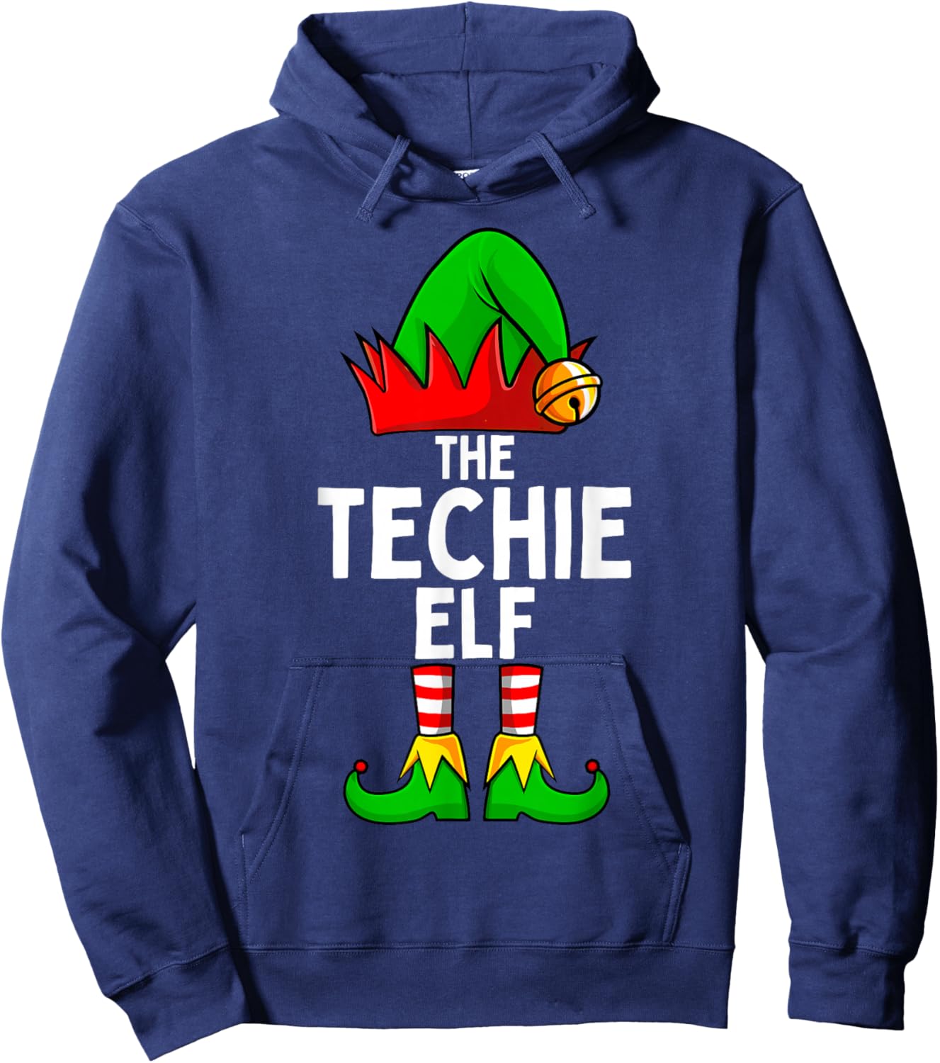 Techie Elf Matching Family Christmas Hoodie - Hoodie | Navy