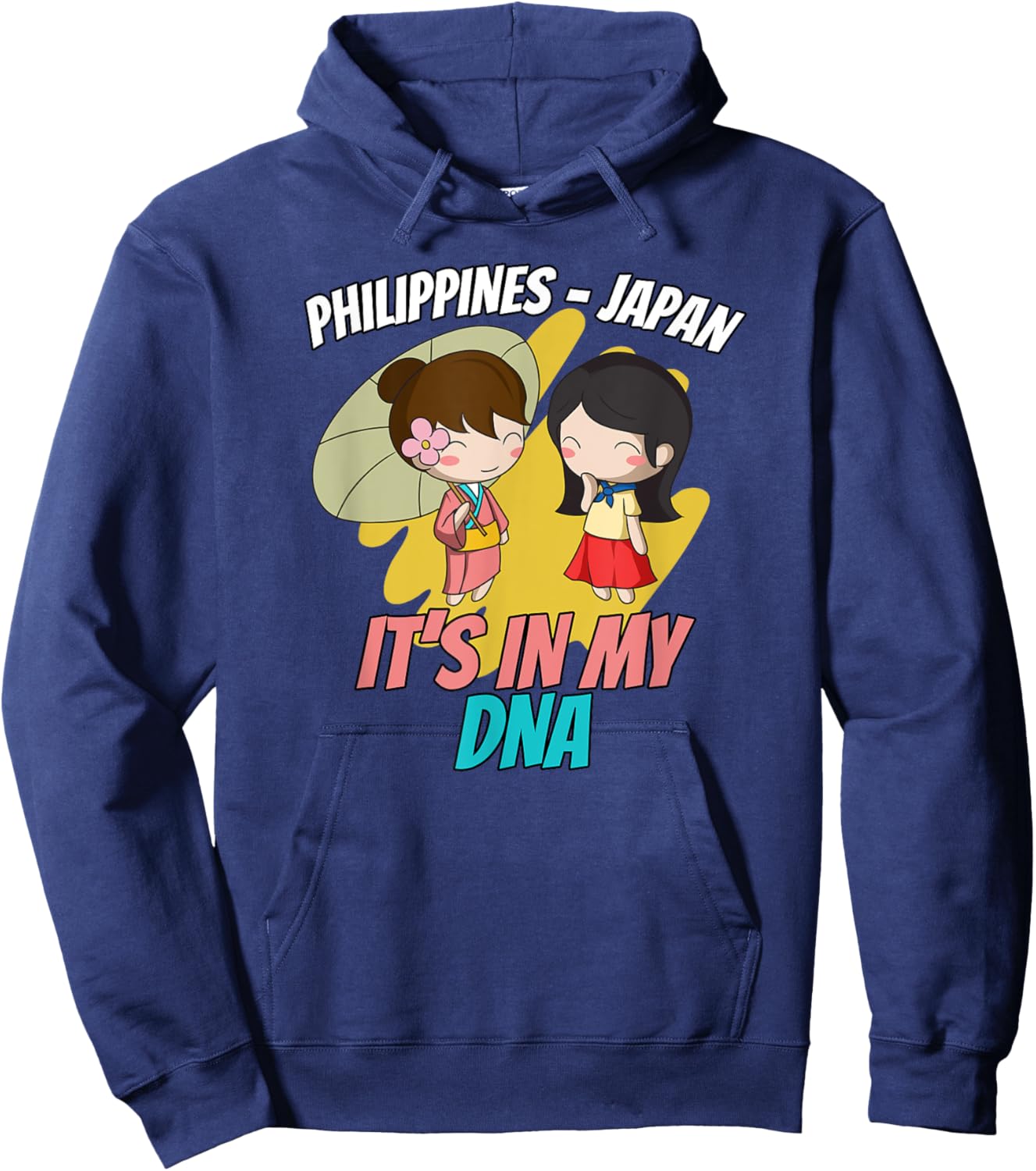 Philippines Filipino Japanese Japan Japino Proud Mixed DNA Hoodie - Hoodie | Navy