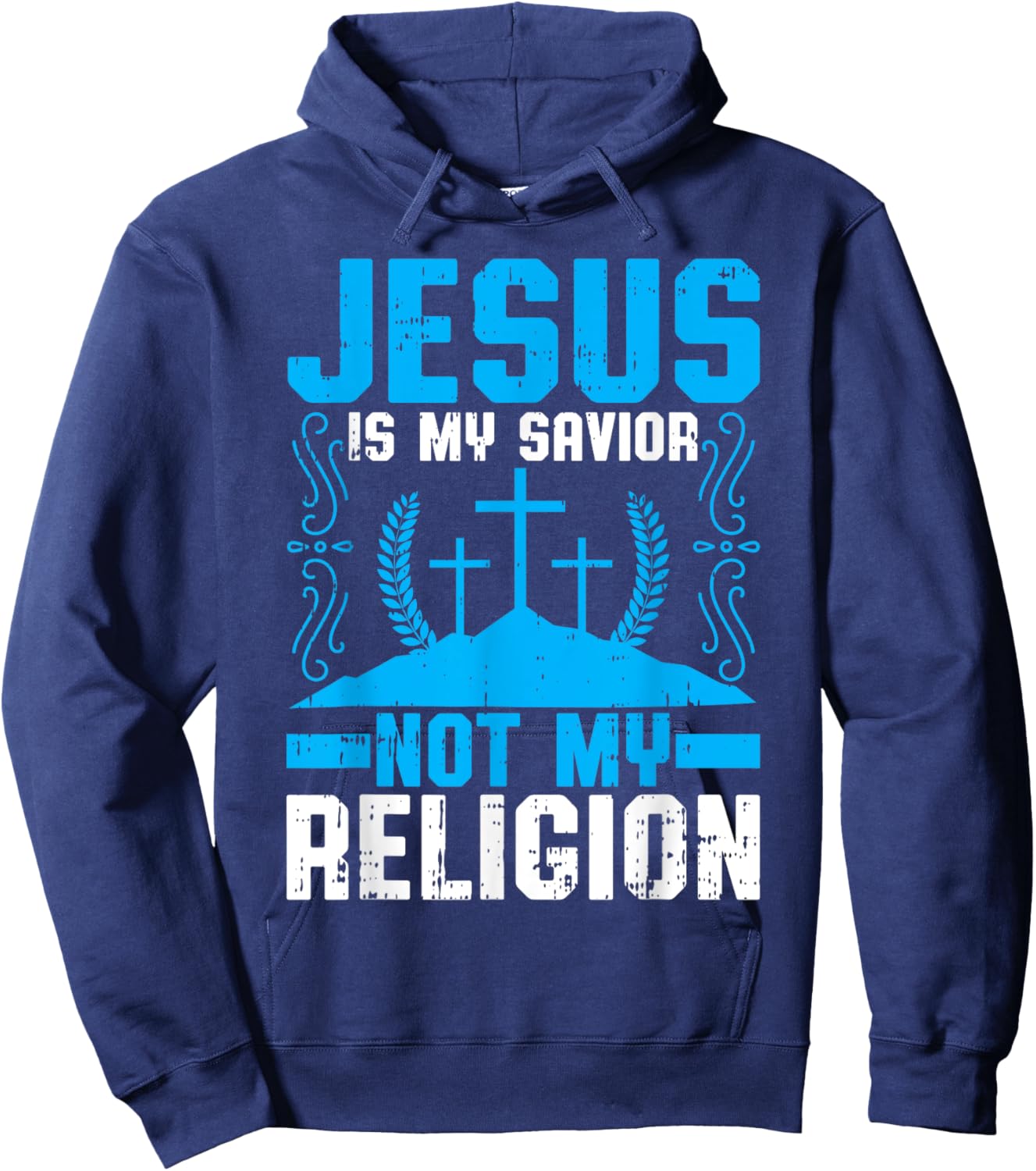 Jesus Is My Savior Christian Believing Hoodie - Hoodie | Navy